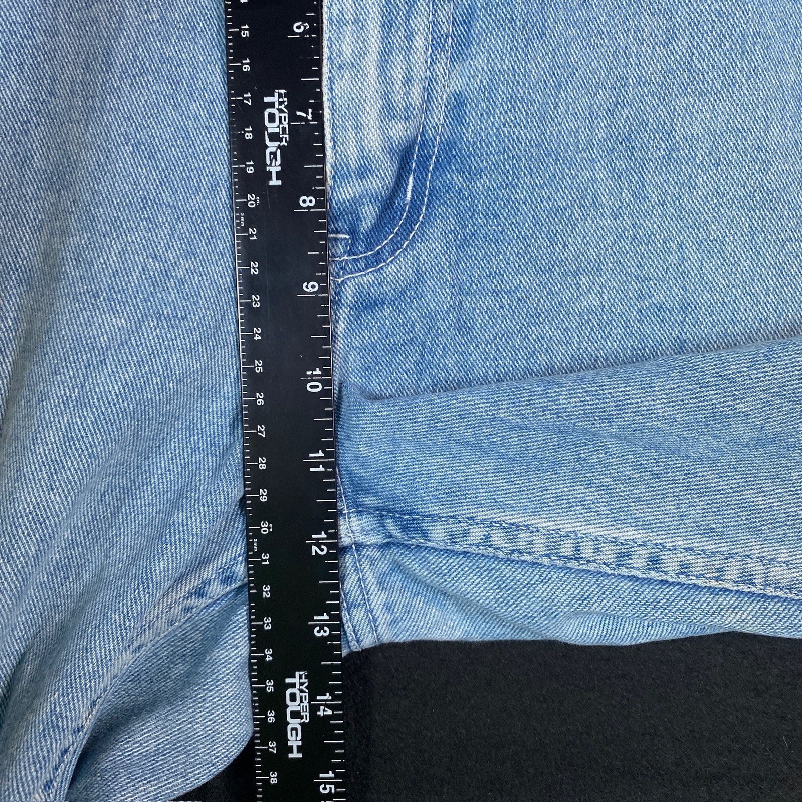 Vintage Vasco Womens Jeans Blue Denim Snake Print Straight Leg Cotton 15/16