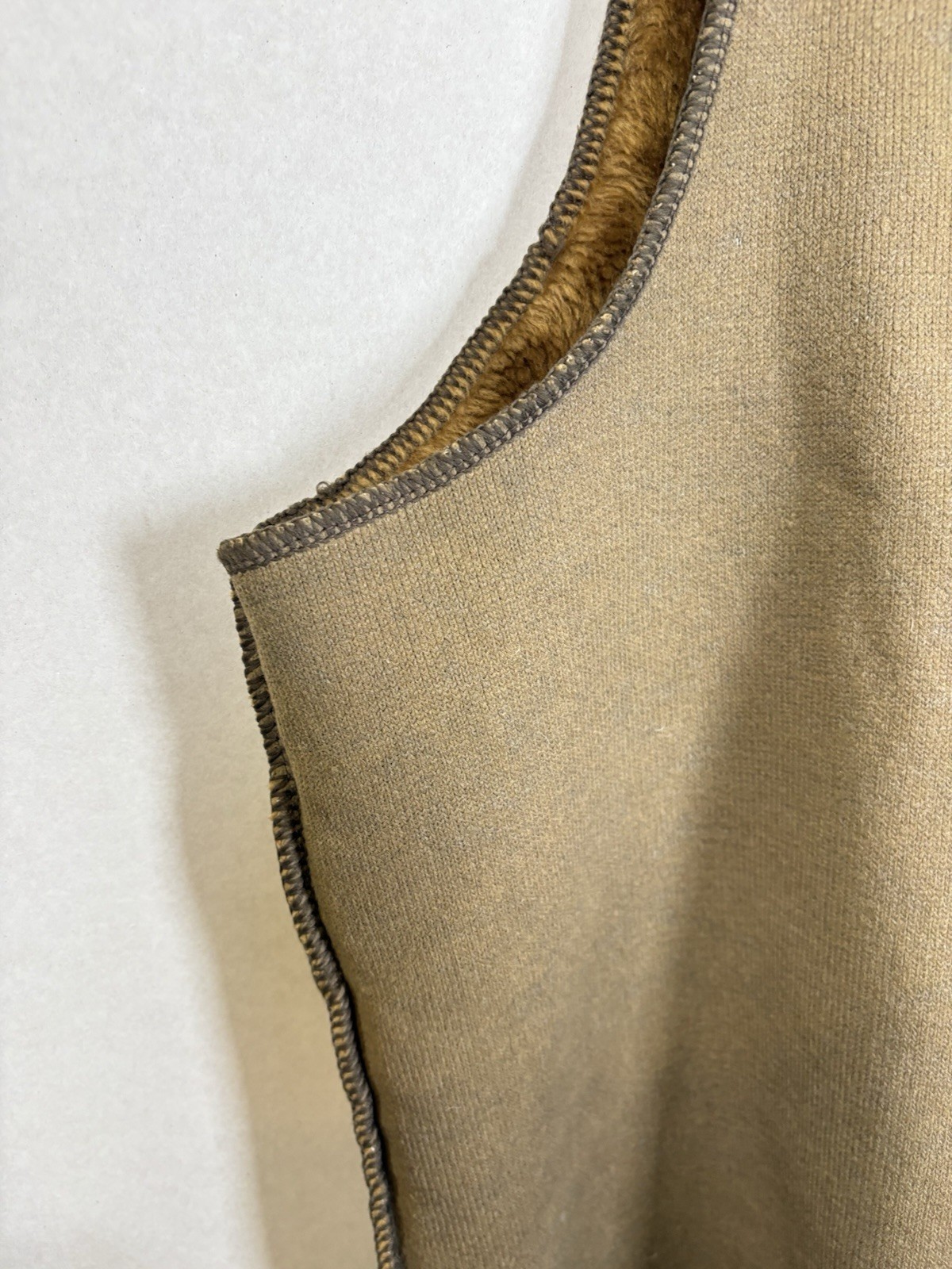 Barbour A295 Acrylic Jacket Lining Size C42 107cm Brown Shearling Warm Pile