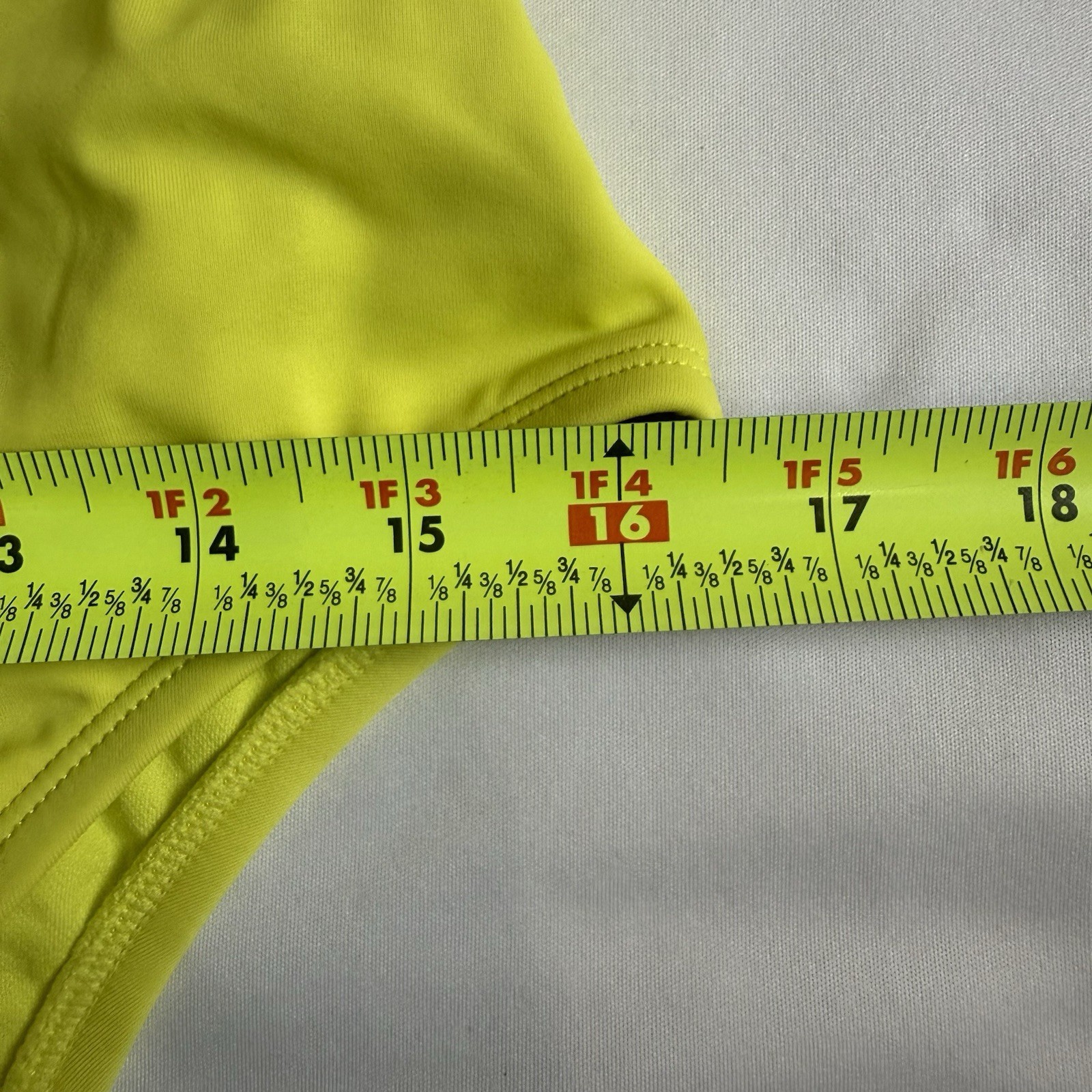 Unbranded Women Size L Electric Yellow One-Piece Swimsuit Strappy Back