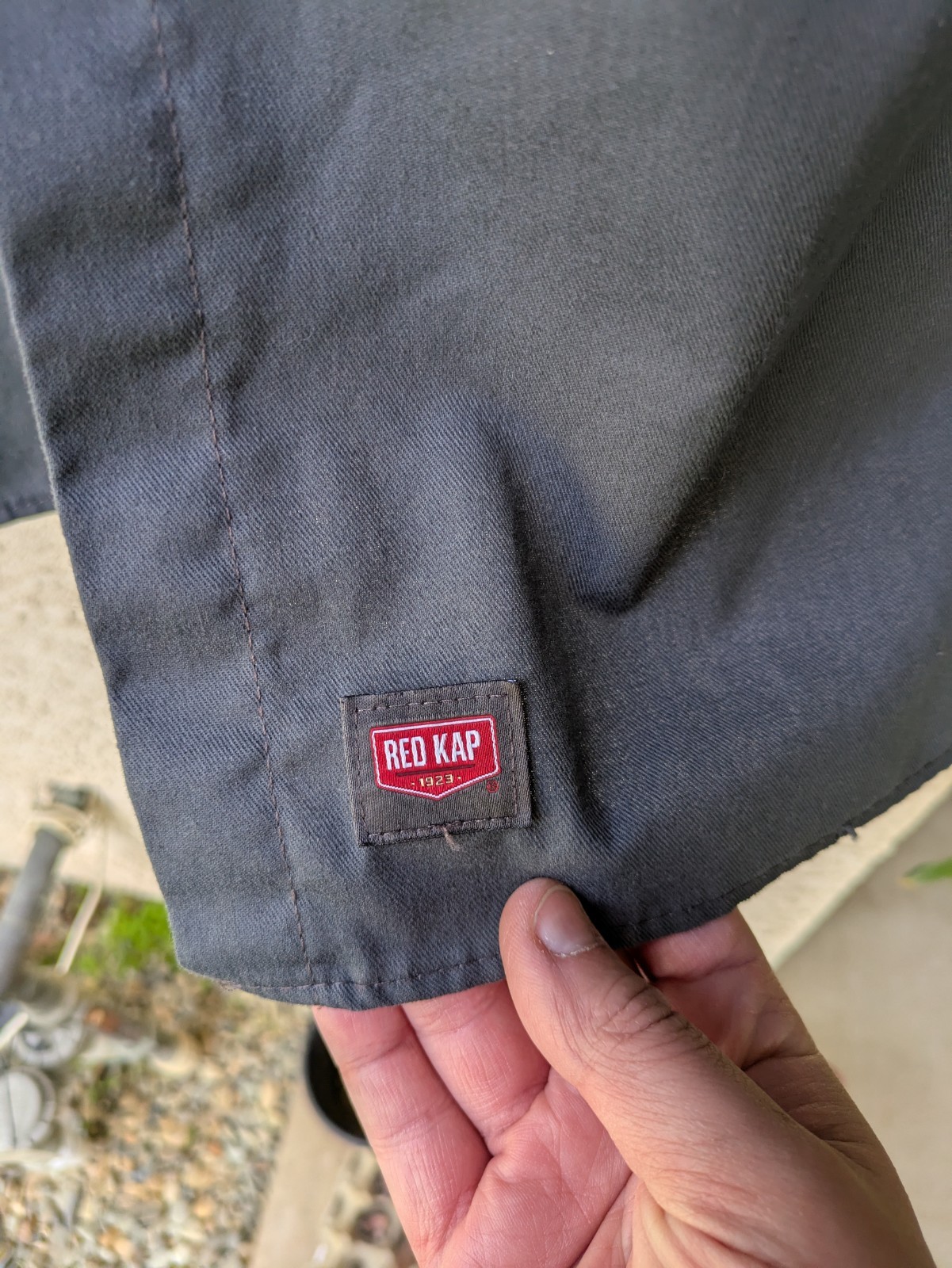 Men’s Red Kap Industrial S/S Twill Work Shirt (SP24) Navy Size 4XL