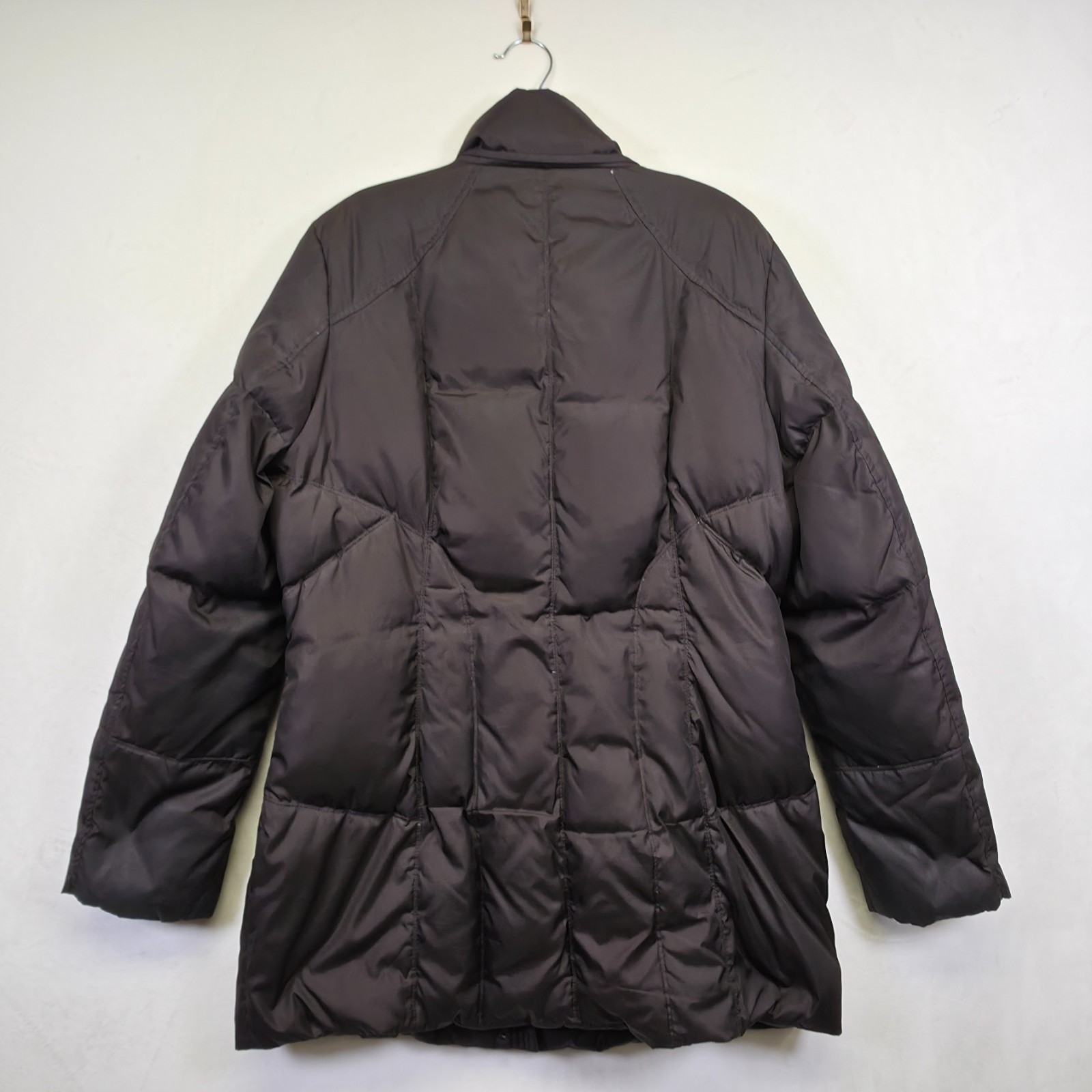 Andrew Marc Puffer Jacket Womens L Brown Quilt Down Insulated Street Winter Coat