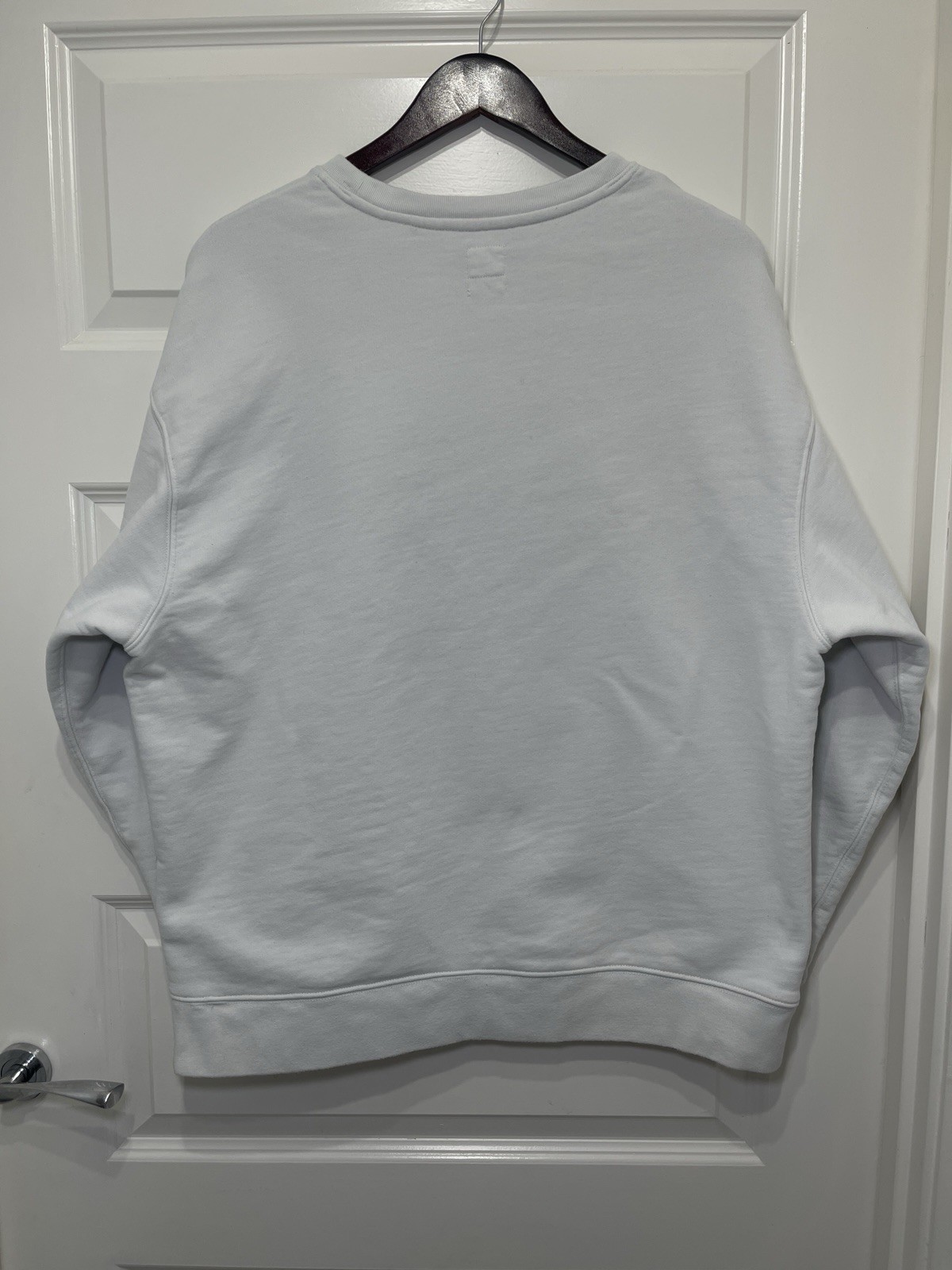 LEVI’S Womens Oversized Graphic Sweatshirt Jumper Large White Cotton