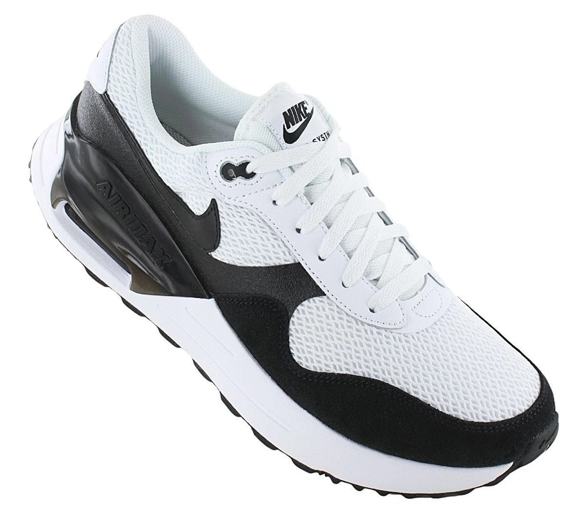 Men’s Nike Air Max Systm White/Black-Summit White Running Atheltic Shoes Size 10