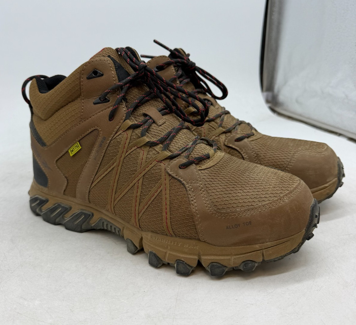 Reebok Work Trailgrip Alloy Toe Work Boot Men’s Brown Lace Up Athletic – 11 WIDE