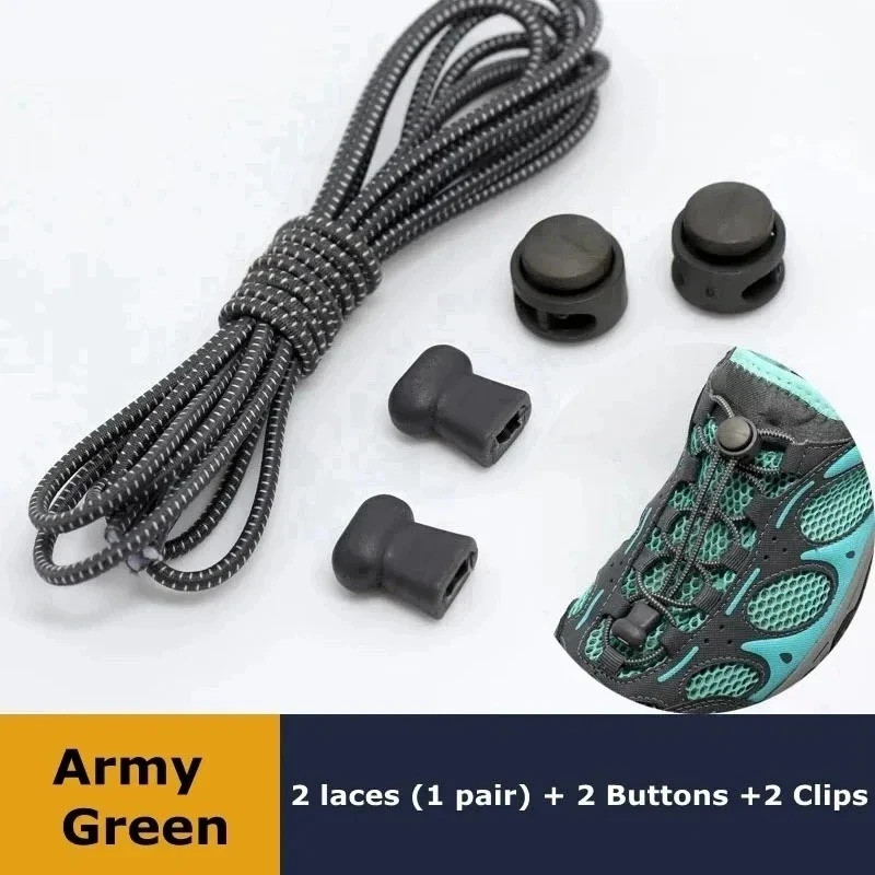 No Tie Elastic Lock Shoe Laces Rope Running Jogging Sneakers Trainer Shoelaces*