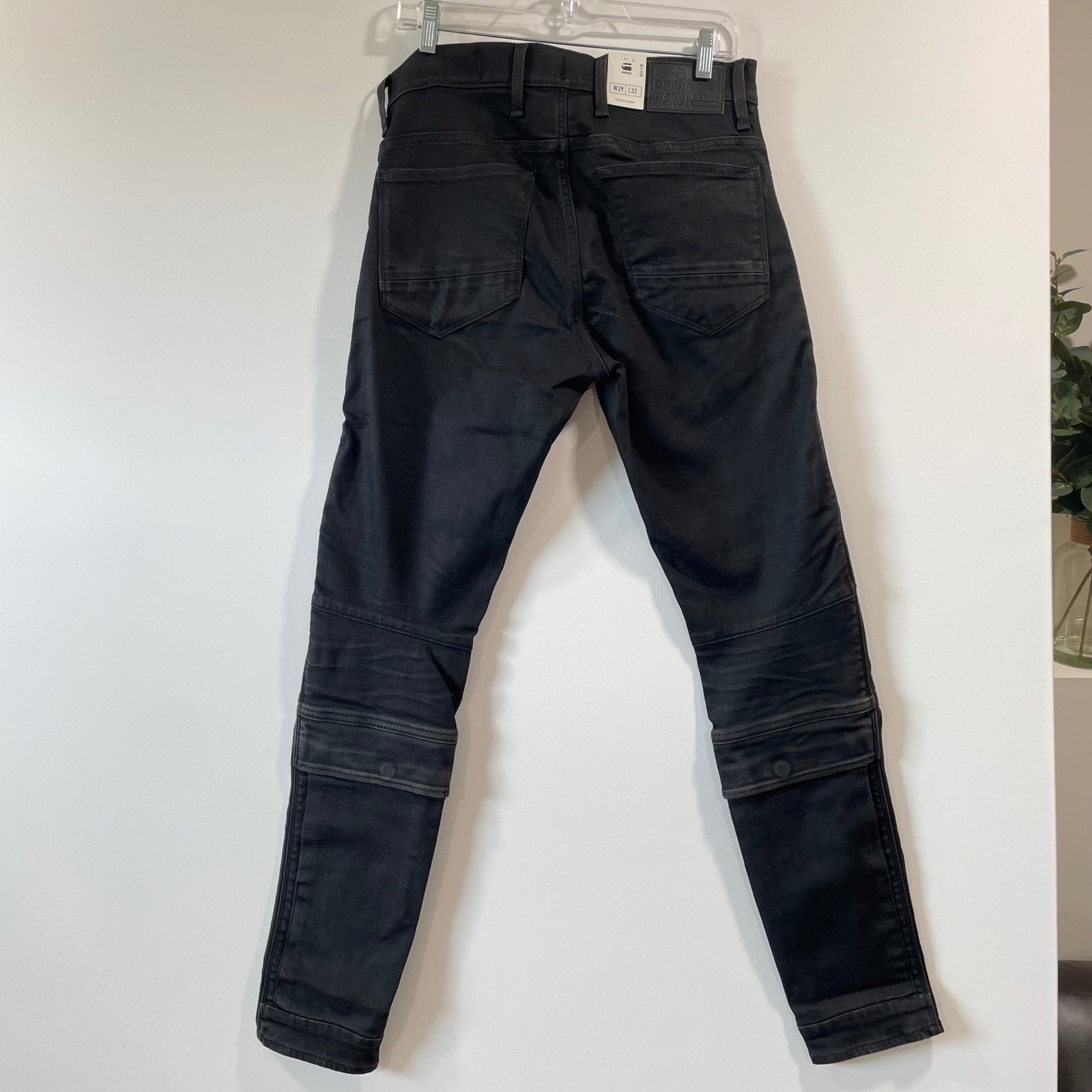 G-Star RAW Airblaze 3D Skinny Jeans Cargo Pants Black Denim W29 L32 NEW