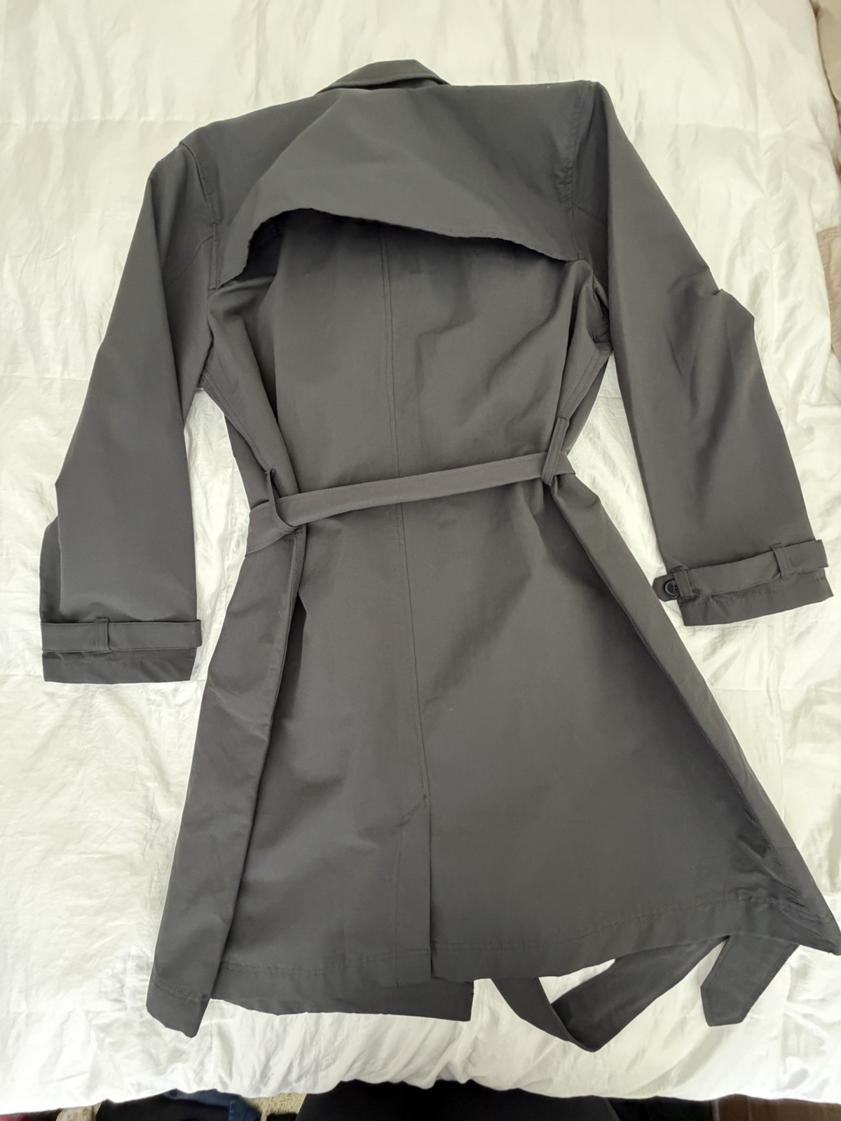 Old Navy Slate Gray Trench Coat Water Resistant Size XL