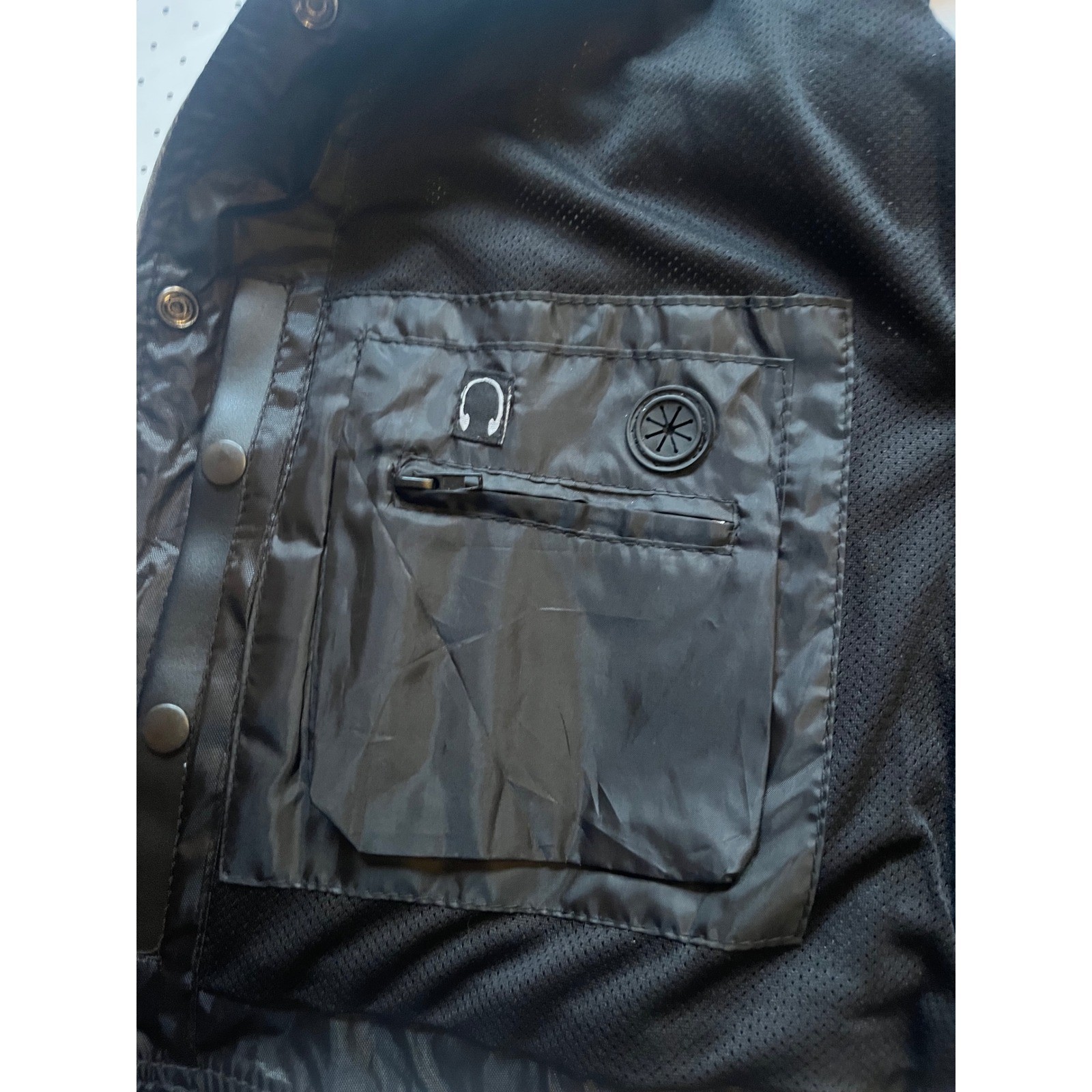 Milwaukee Leather Distressed Gray Racing Stripe Moto Vest 3XL Womens Mens Biker