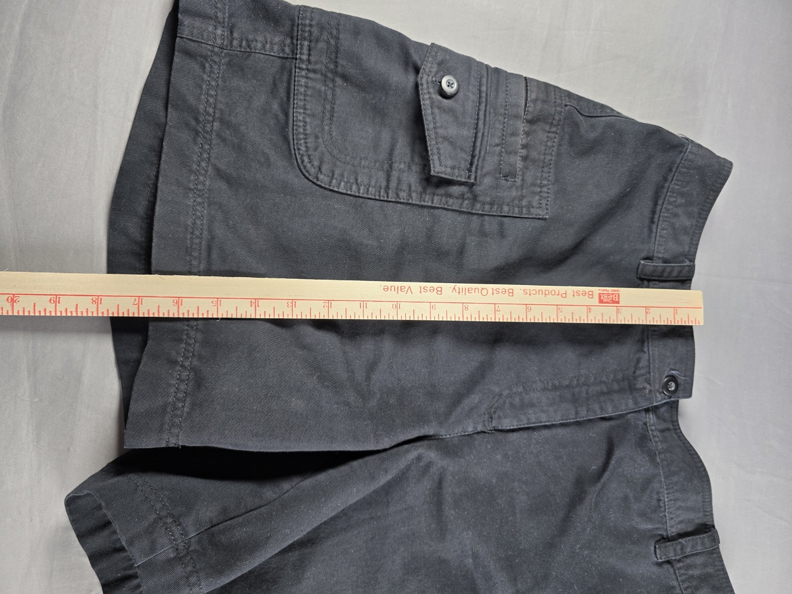 Women’s Rafaella Black Bermuda Weekend Comfort Shorts Size 12 Cotton
