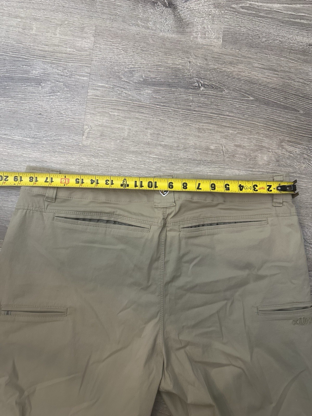Kuhl Resistor Lite Chino Pants Mens 38×30 Beige Stretch Nylon Hiking Outdoor