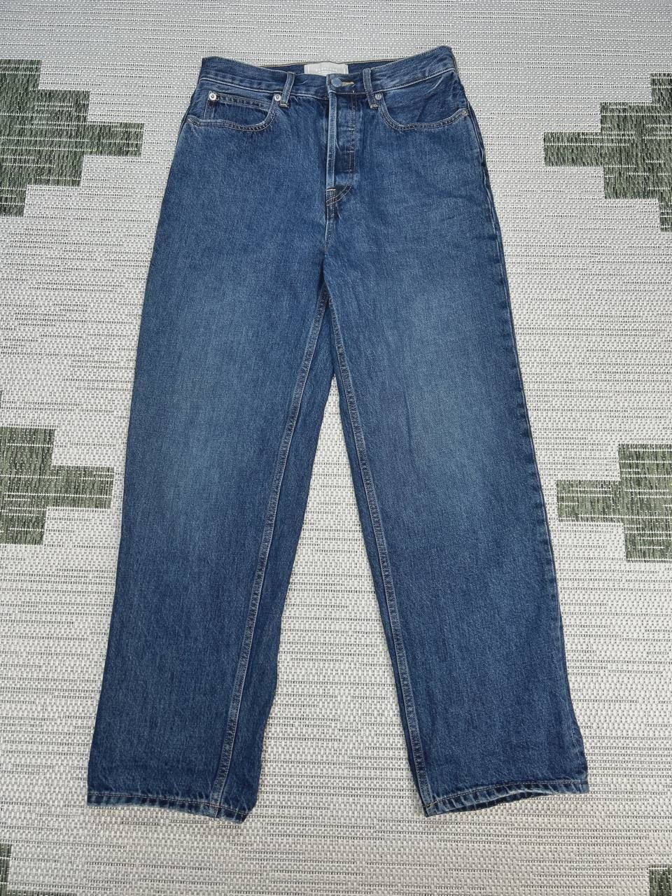Everlane The 90s Way High Jeans Womens 26 Blue Denim Cotton Straight Leg 27×28