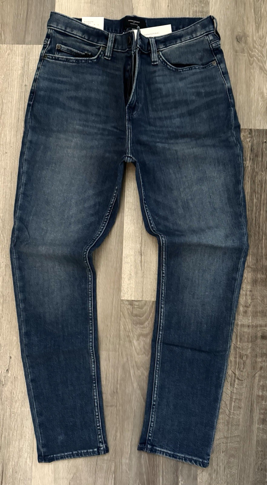 Banana Republic Premium Slim Fit Jeans Men Size 34 X 36 Travel Blue Wash Stretch