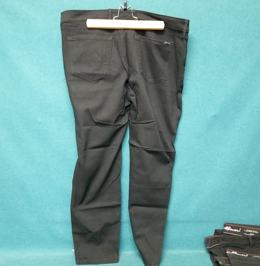 3 EUC Eddie Bauer Gray Black Slightly Curvy Skinny Denim Women’s Jeans Size 20.