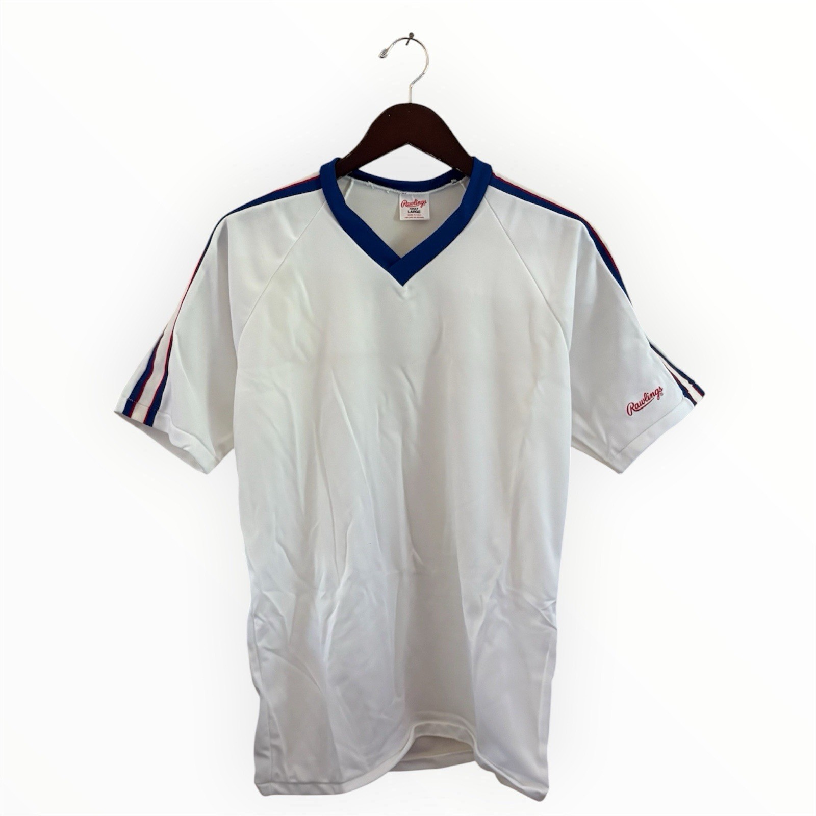 vintage rawlings pullover baseball jersey mens size large NOS NWOT 80s USA made