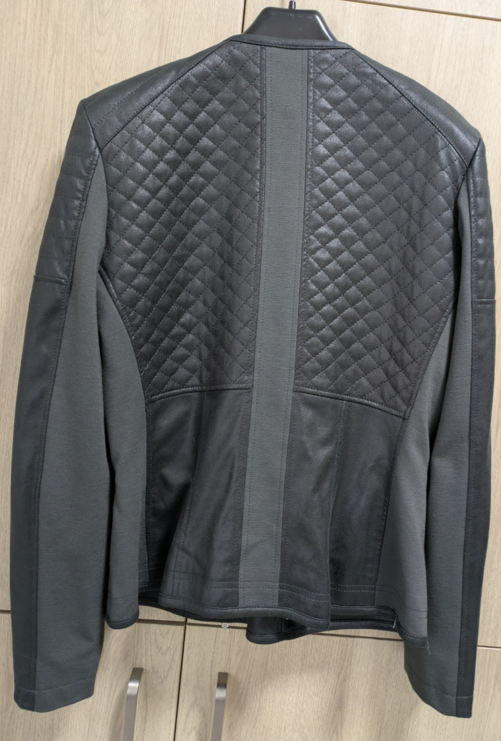 Ladies Apanage BIKERS STYLE Jacket, Black, Size 10 USED GOOD CONDITION