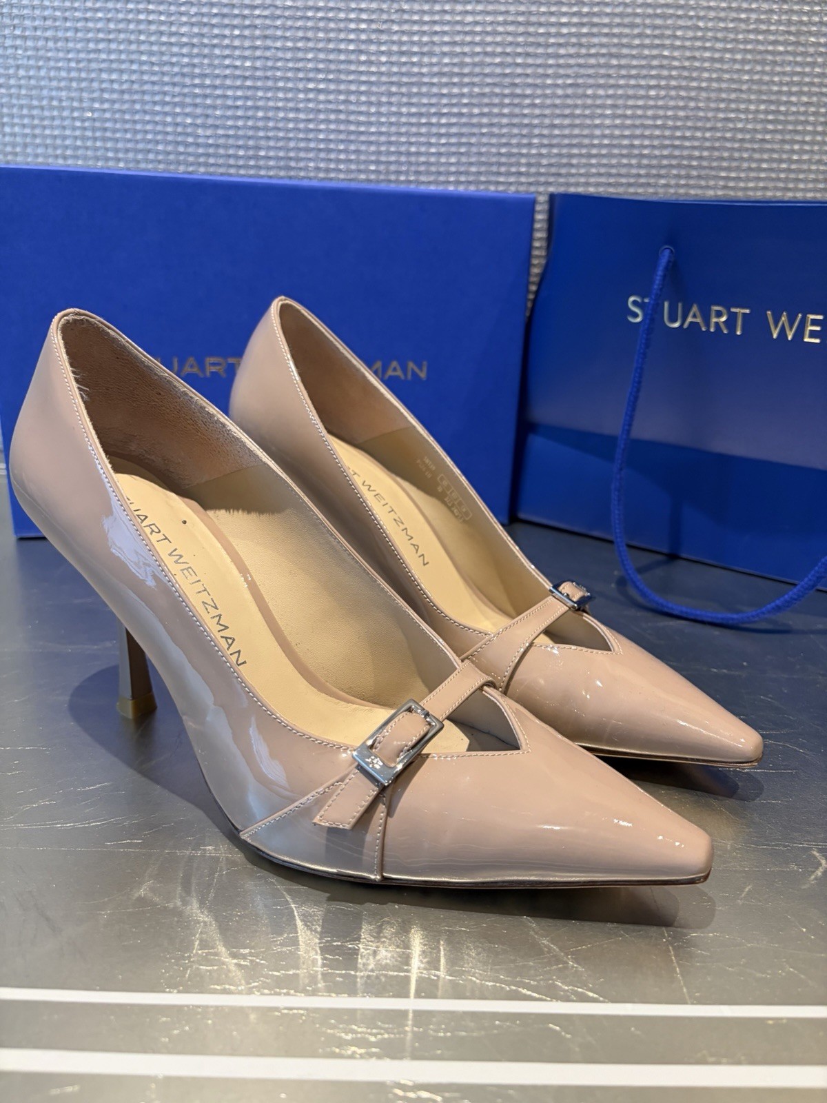 Stuart Weitzman Georgie Pumps 85 In Fawn Size 7 Worn Once With Box And Bag