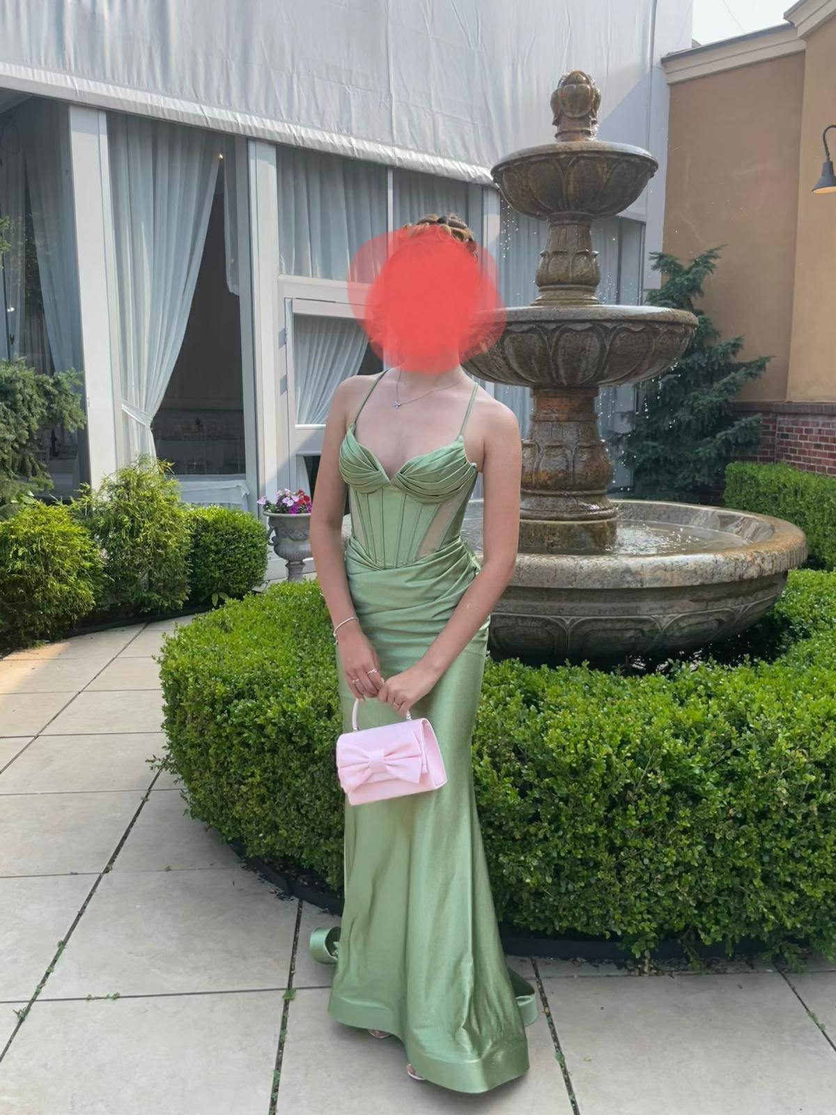 LaDivine by Cinderella Divine Greenery Prom Ball Formal Dress Gown Sz 4