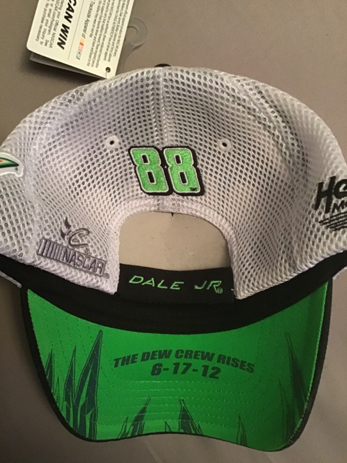 Vintage NASCAR Batman Dark Knight Hat Dale Earnhardt Jr Chase Mtn Dew Crew 2012