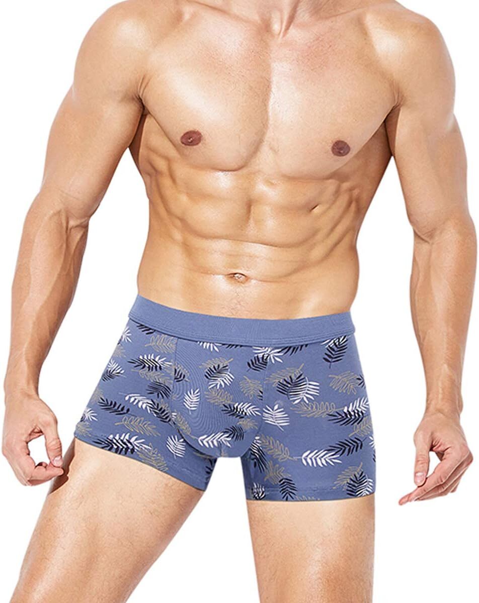 Men’s Underwear Soft Bamboo Viscose Boxer Briefs Stretch Trunks Pack