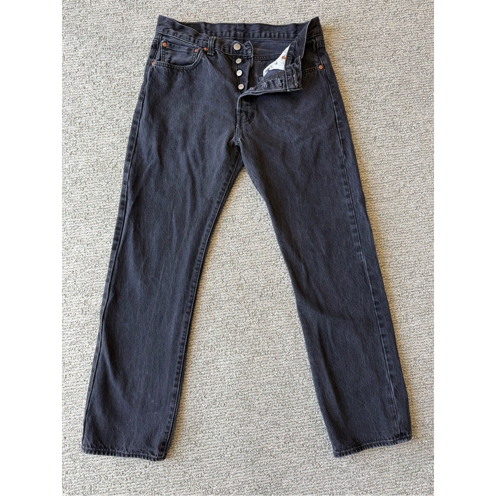 Vintage Men’s Black 501 Levi’s Classic Button Fly Size 33×32