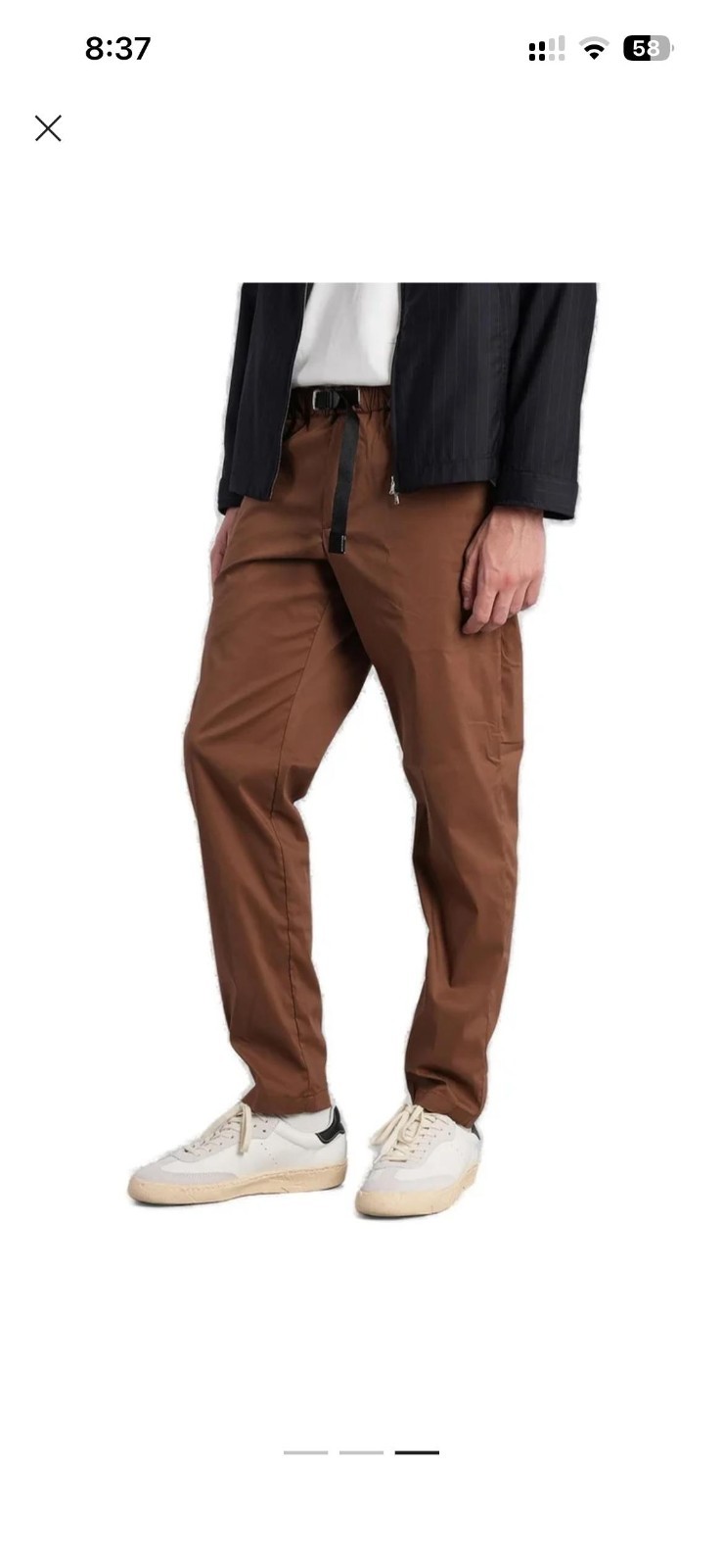 men’s White Sand Pants – 48 IT
