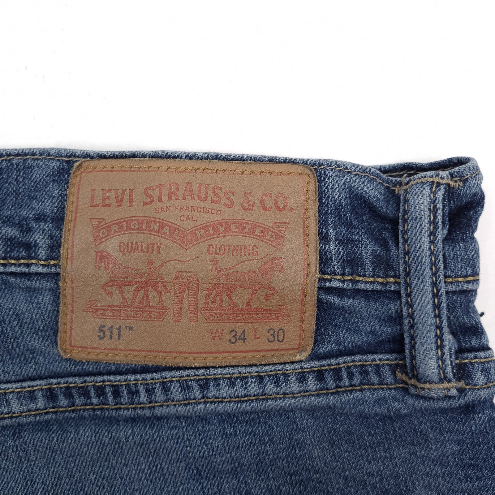 Levi’s Jeans 511 Men Stretch Slim Straight Nt5 Size W34 L30