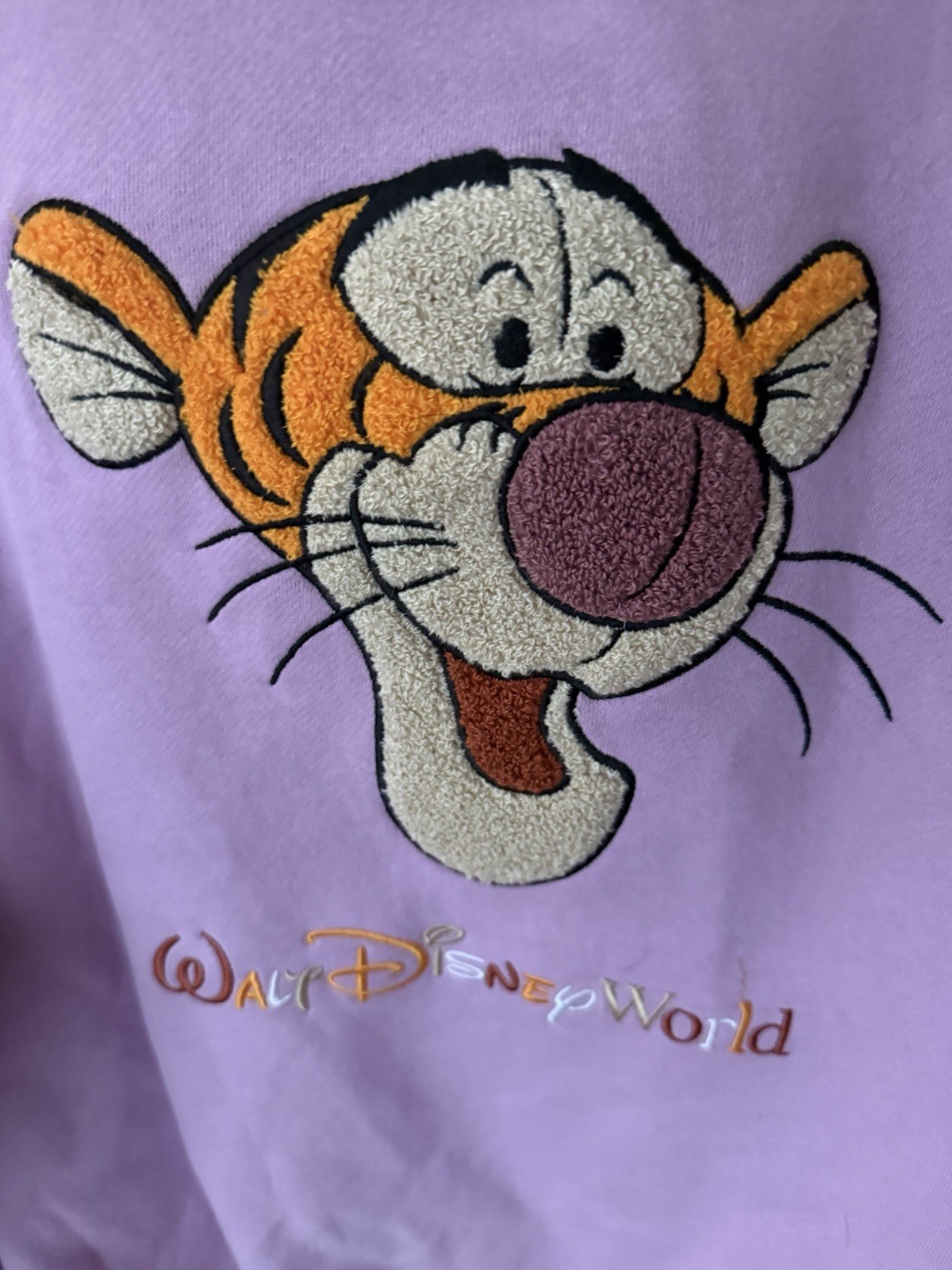 Disney Parks Lavendar Tigger Sweatshirt