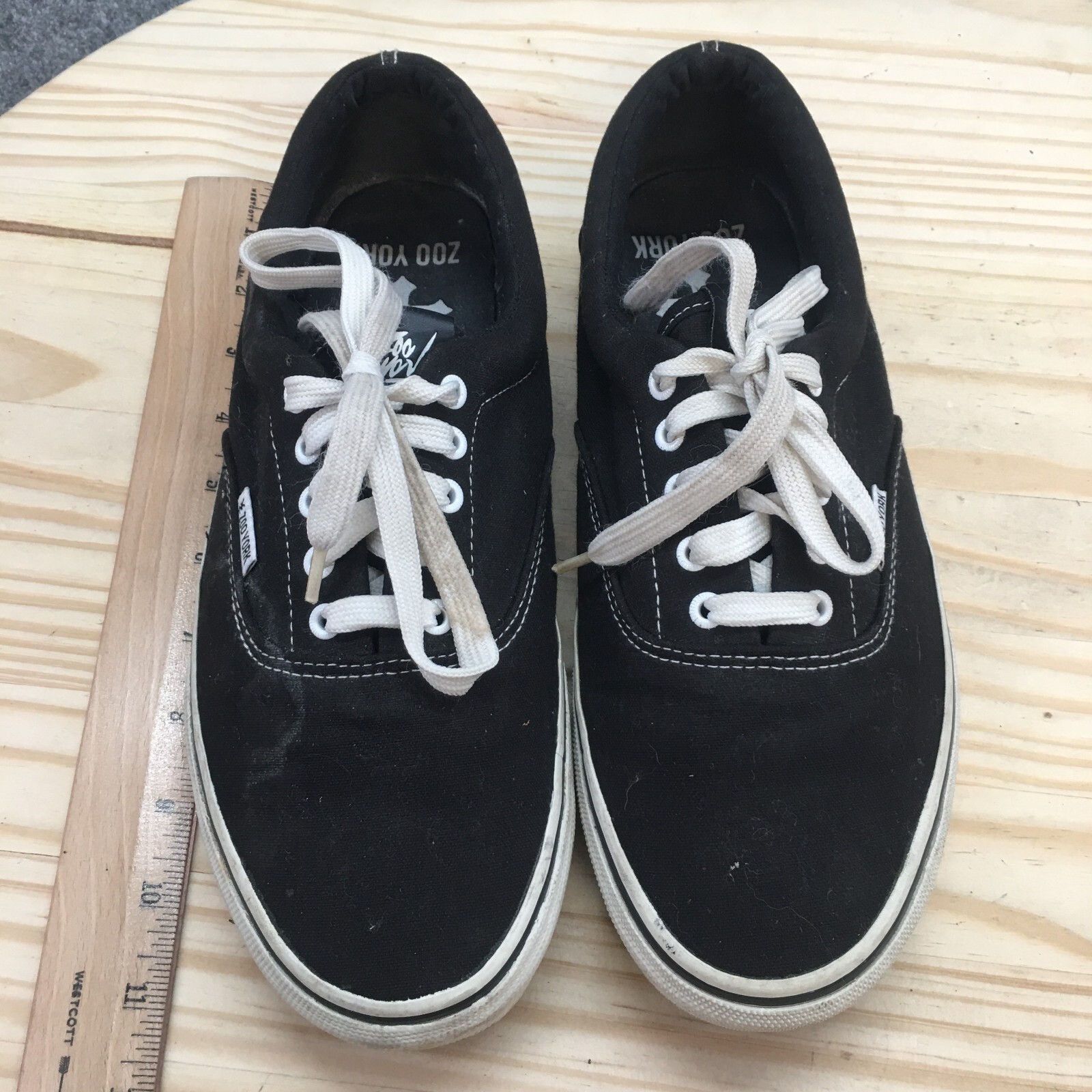 Zoo York Sneaker Mens 9.5 Black Skateboarding Lace Up Casual Comfort 42190