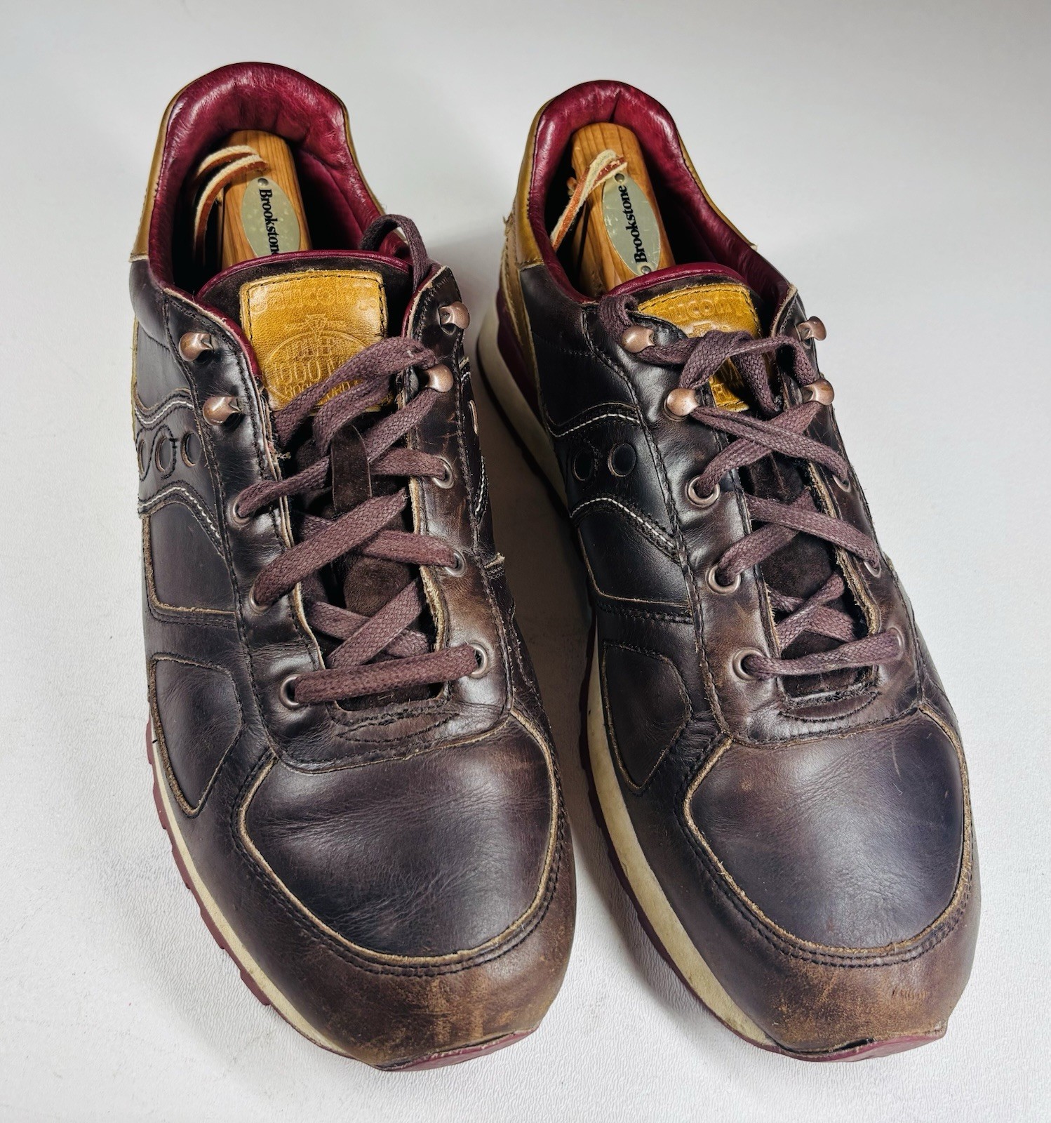 Wolverine x Saucony Shadow Original 1000 Mile Men 12.5 Leather Sneakers Rare USA