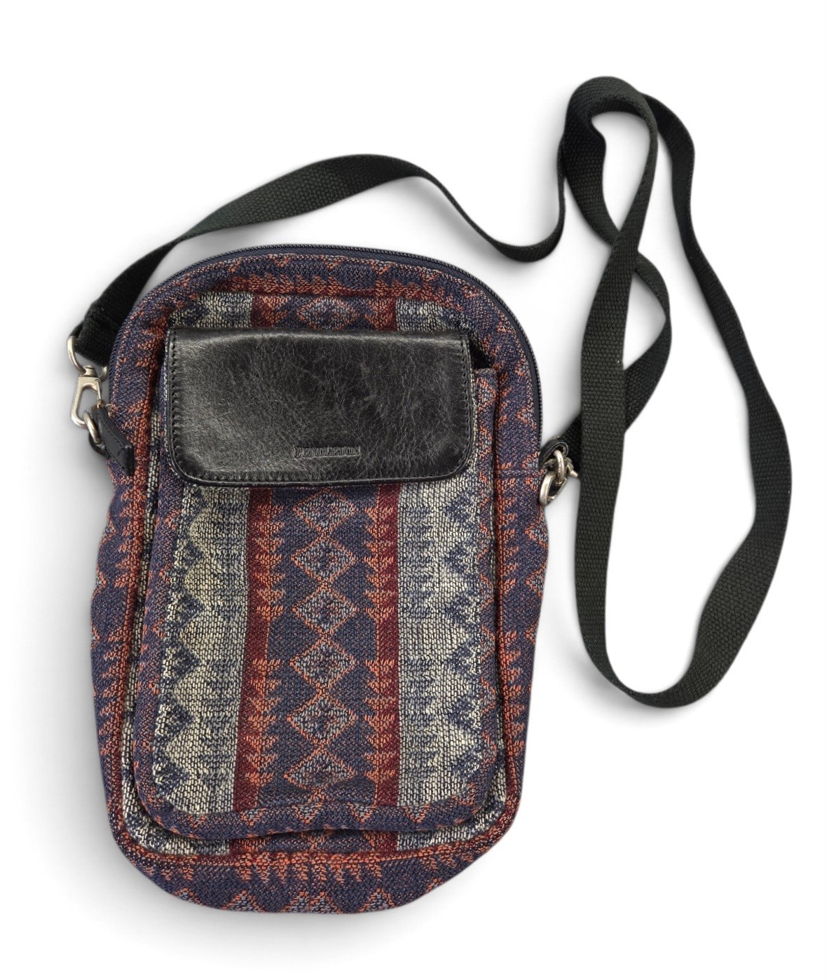 Pendleton Unisex Multicolor Wool Cotton Multi Zip Pocket Utility Crossbody Bag