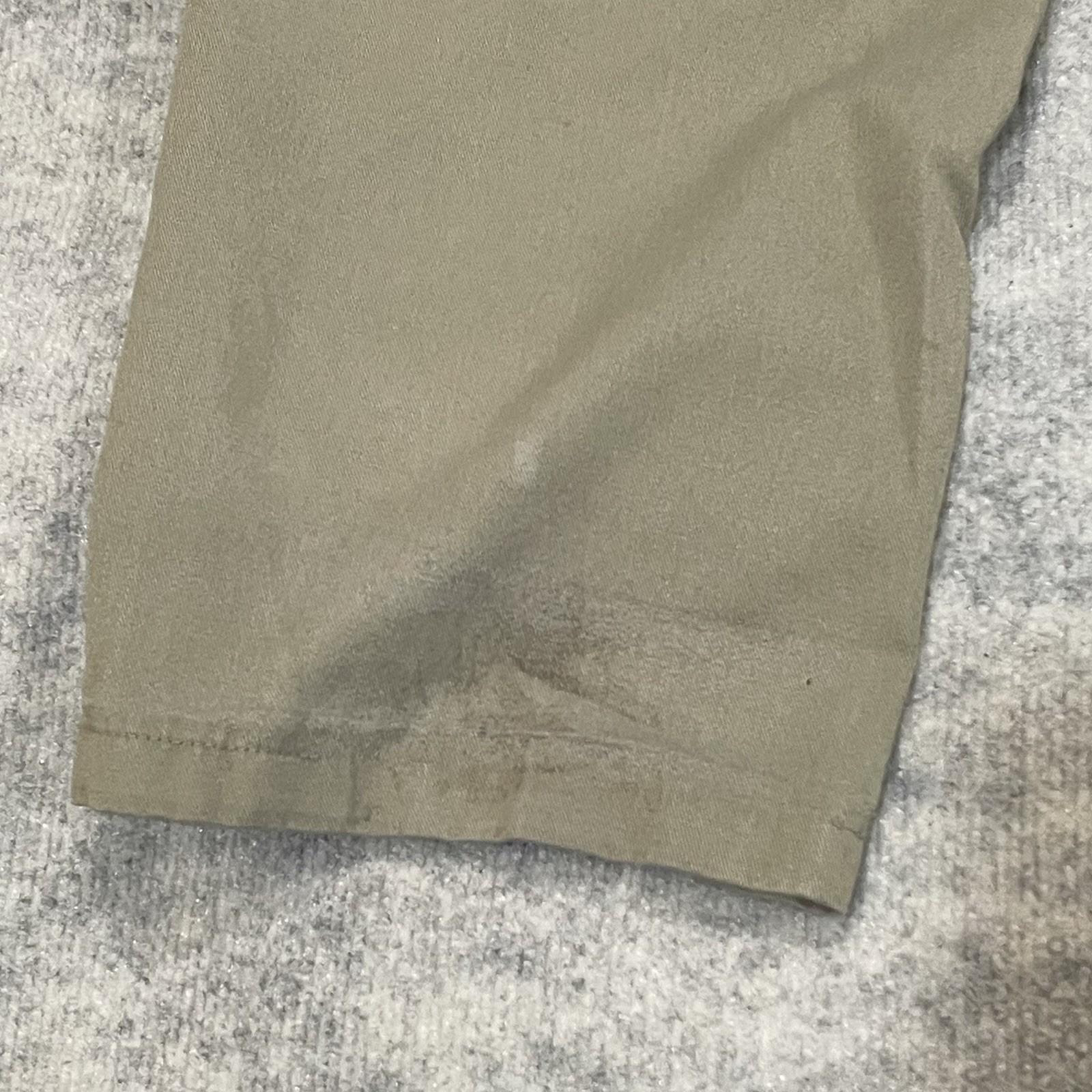 Dickies Men Loose Fit Double Knee Work Pants Khaki 40×32 Distressed Skater 85283
