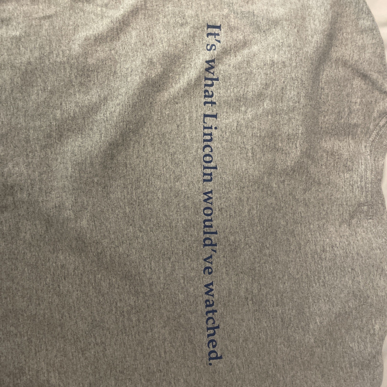 Colbert Report Vintage Grey Lincoln T-Shirt Size Large from Audience Taping