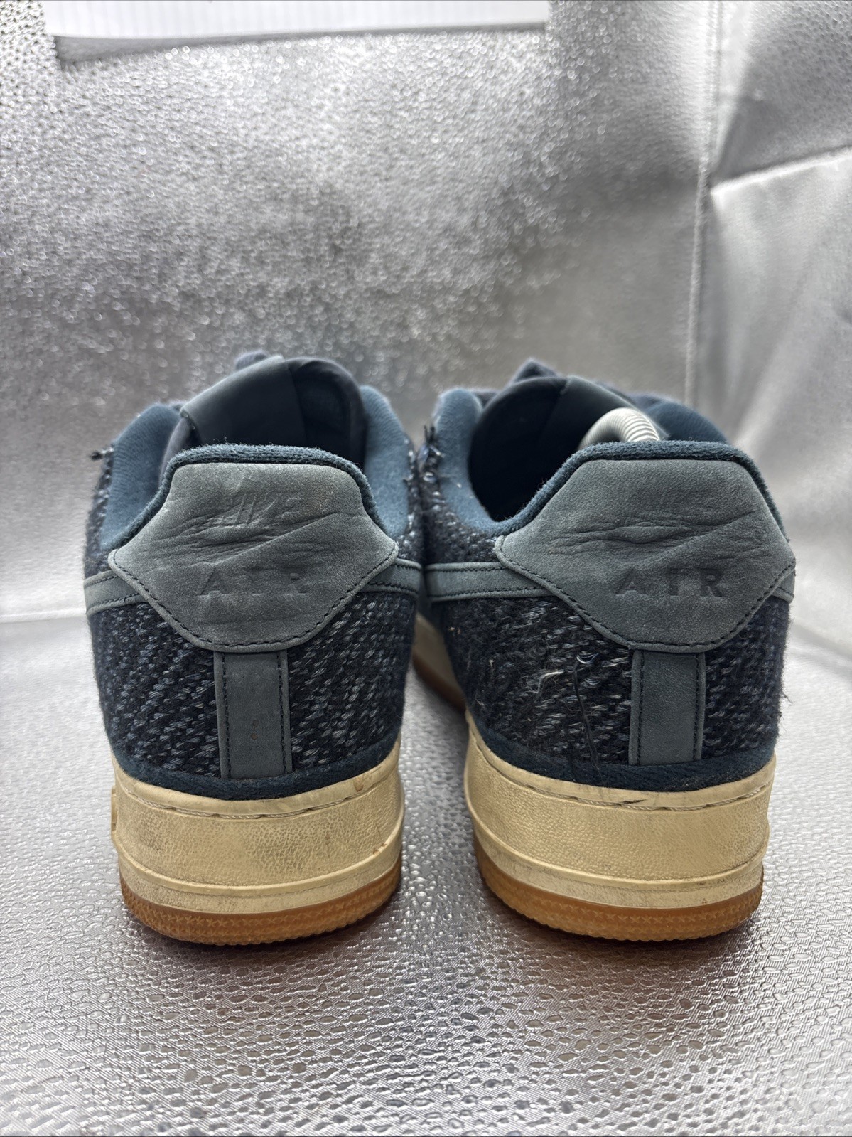 Nike Air Force 1 07 Indigo 917825-400 Size 10.5 Men Armory Navy White Gum