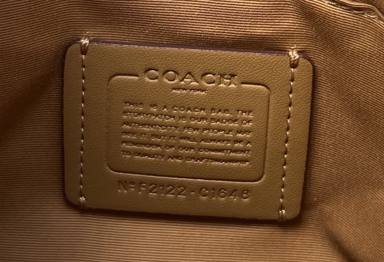 Coach Ellie File Navy Pebbled Leather Crossbody Bag Rose Gold Hardware F2122