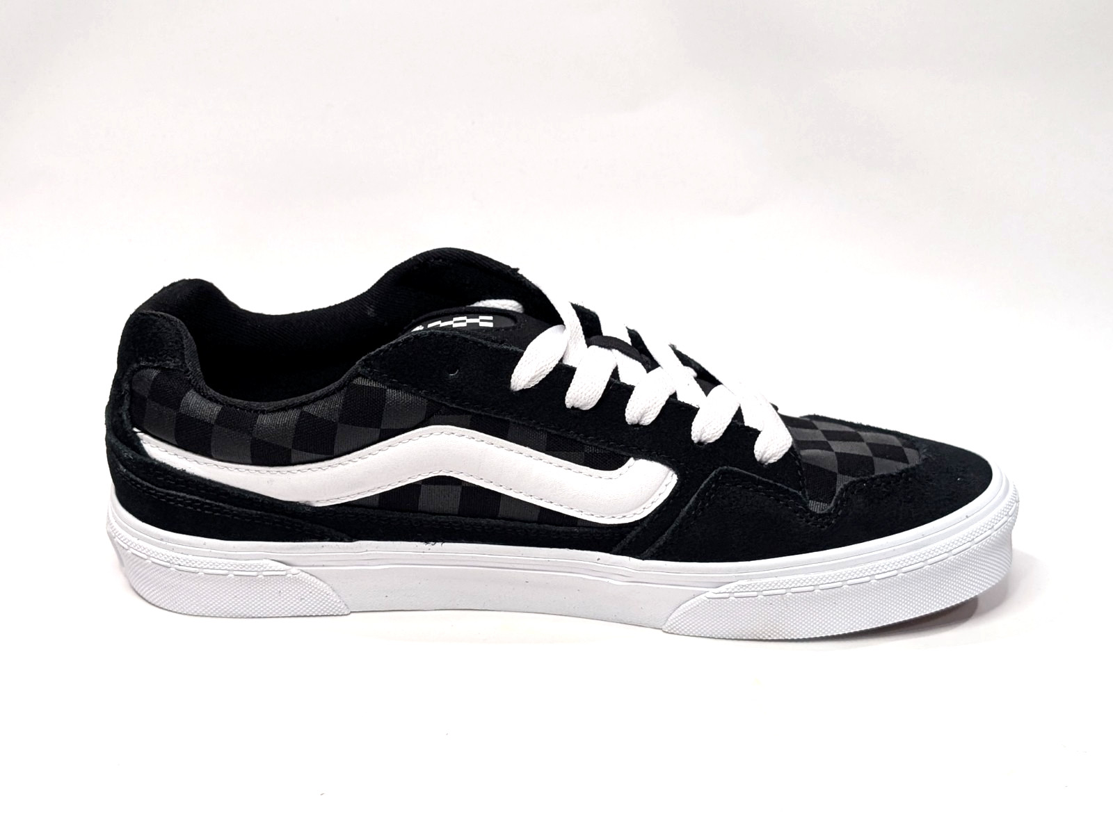 Vans Caldrone Tonal Check Black Suede/Canvas Men’s Sneakers – Assorted Sizes NWB