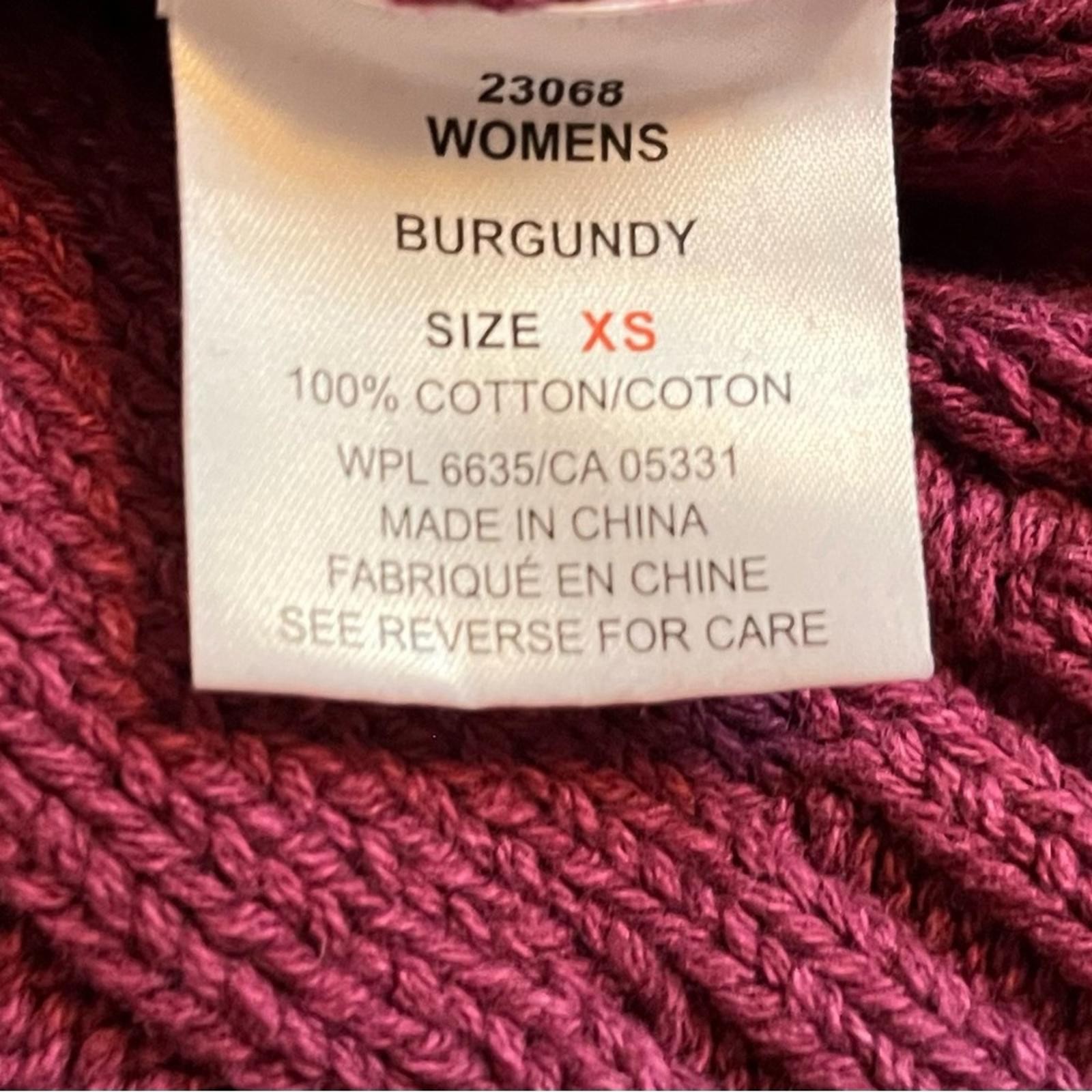 Woolrich Women’s XS Burgundy Pink Red Thick KnitTunic Winter Classic Sweater