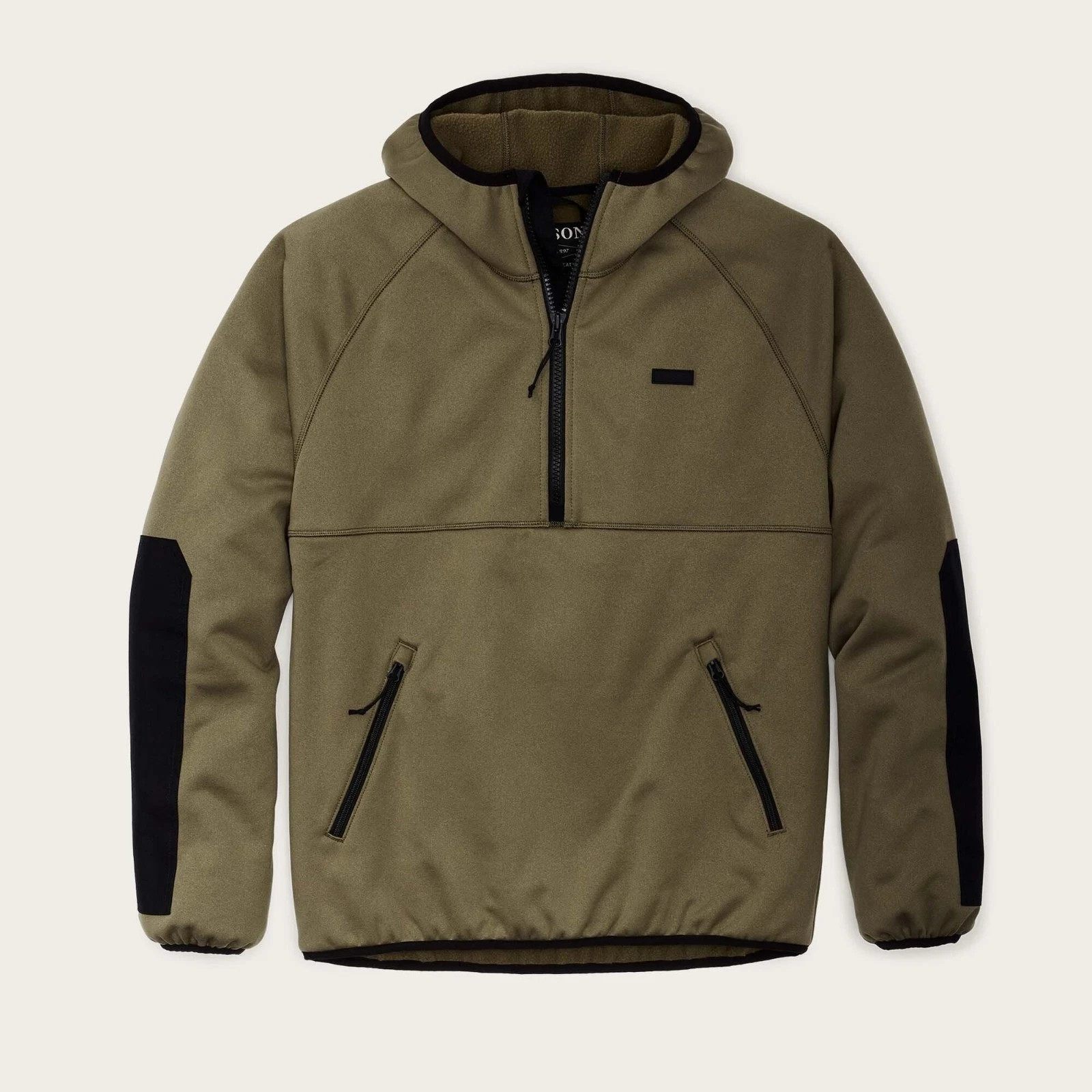 Filson Granite Spire Fleece Pullover Jacket Field Olive Wind Resistant S New