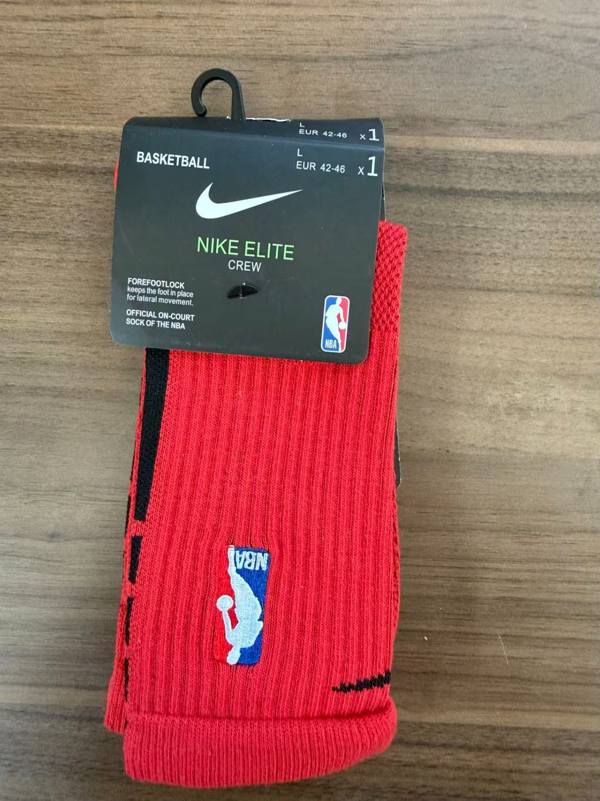 Nike Elite NBA Crew Socks 1 pair , Dri-FIT Technology, Size Large, Many Colors