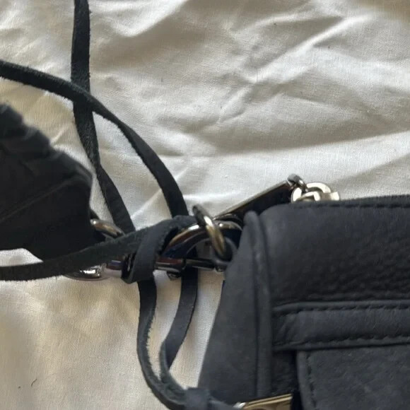 New Rebecca Minkoff Mini MAC Crossbody Black Suede Purse