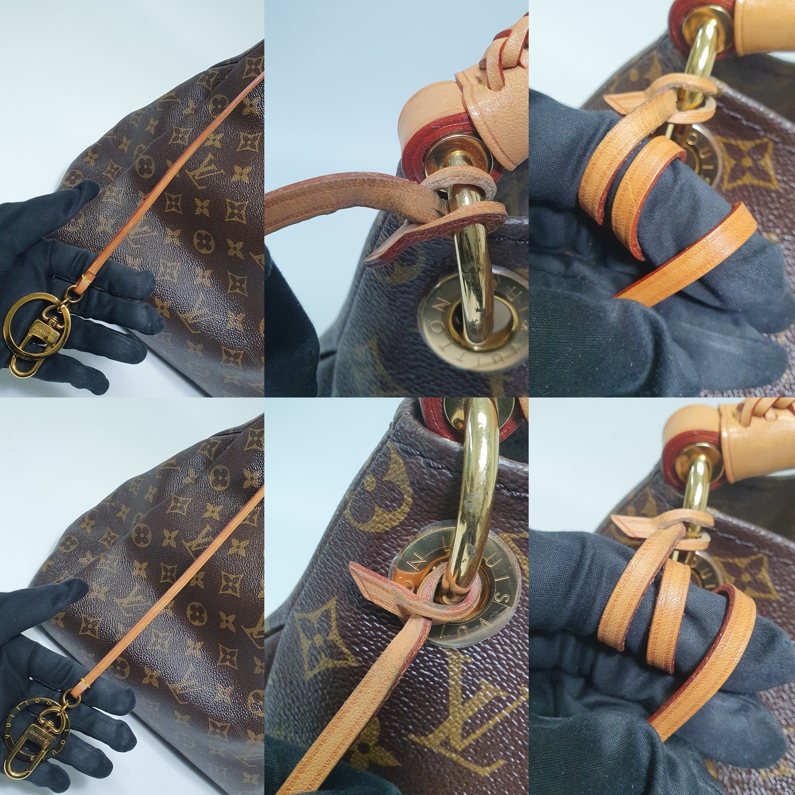 Authentic Louis Vuitton Artsy MM Monogram M40249 Guaranteed Genuine Daily LF449