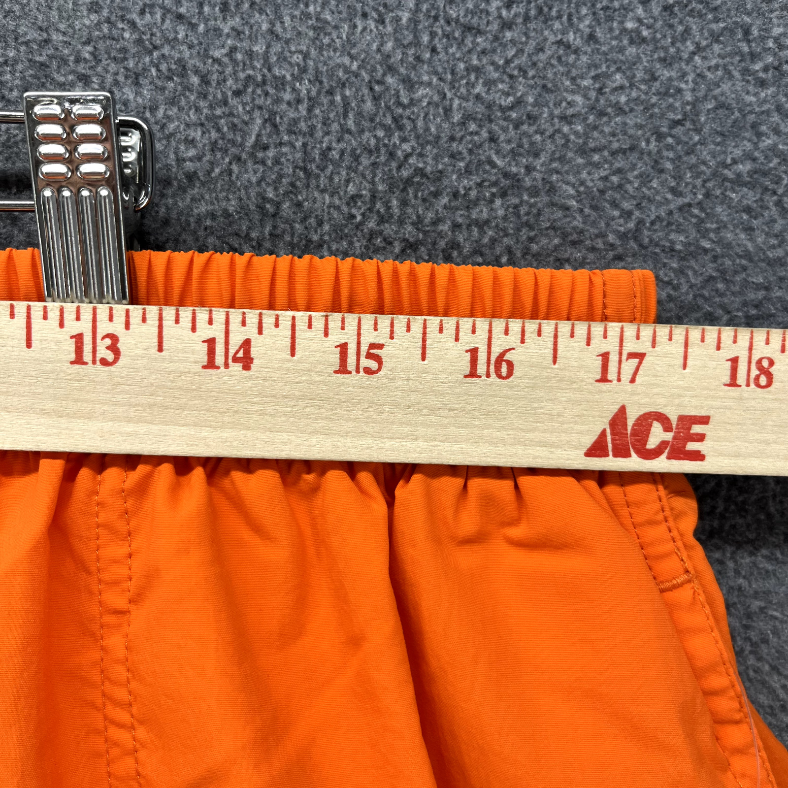 The Finals Shorts Mens 3XL Orange Trunk Deck with Back Pocket Swimwear