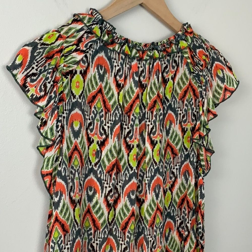 Dear John Ullie Keyhole Top Vivid Tribe Viscose Women’s Size Medium