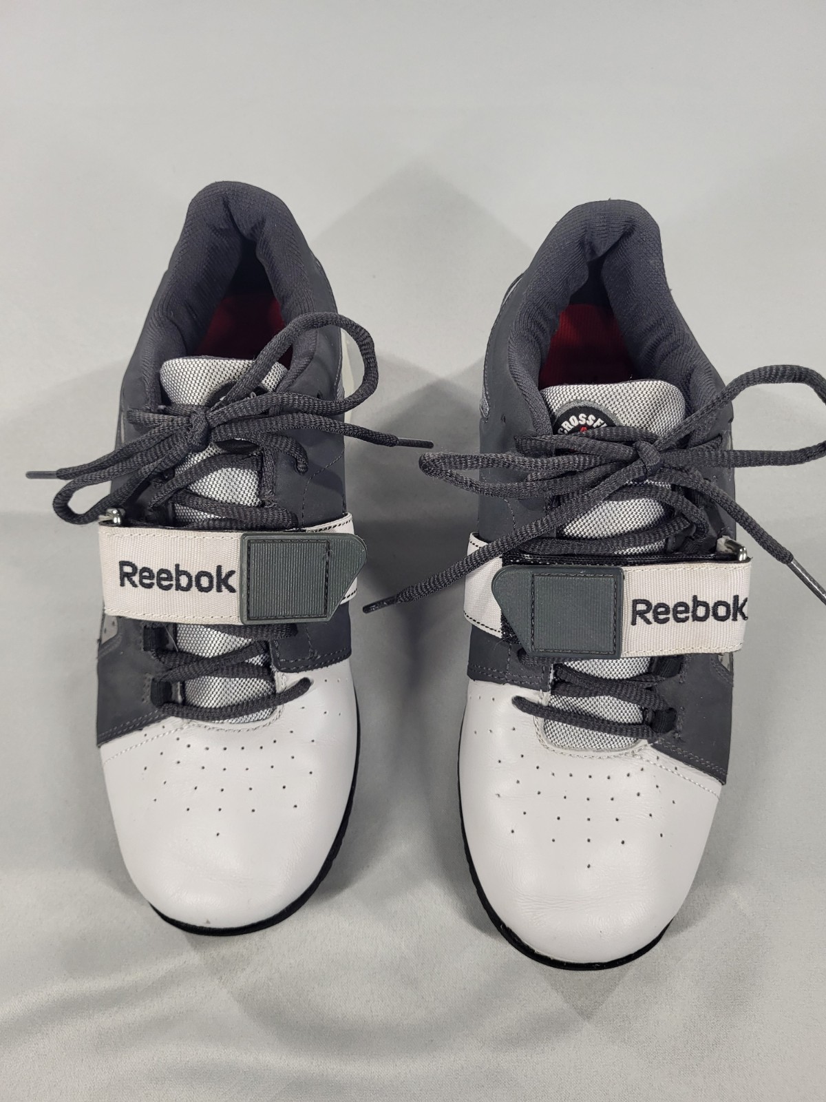 Reebok CrossFit Lifter U-Form Men’s Weightlifting Shoes Grey White J99808 Size 8