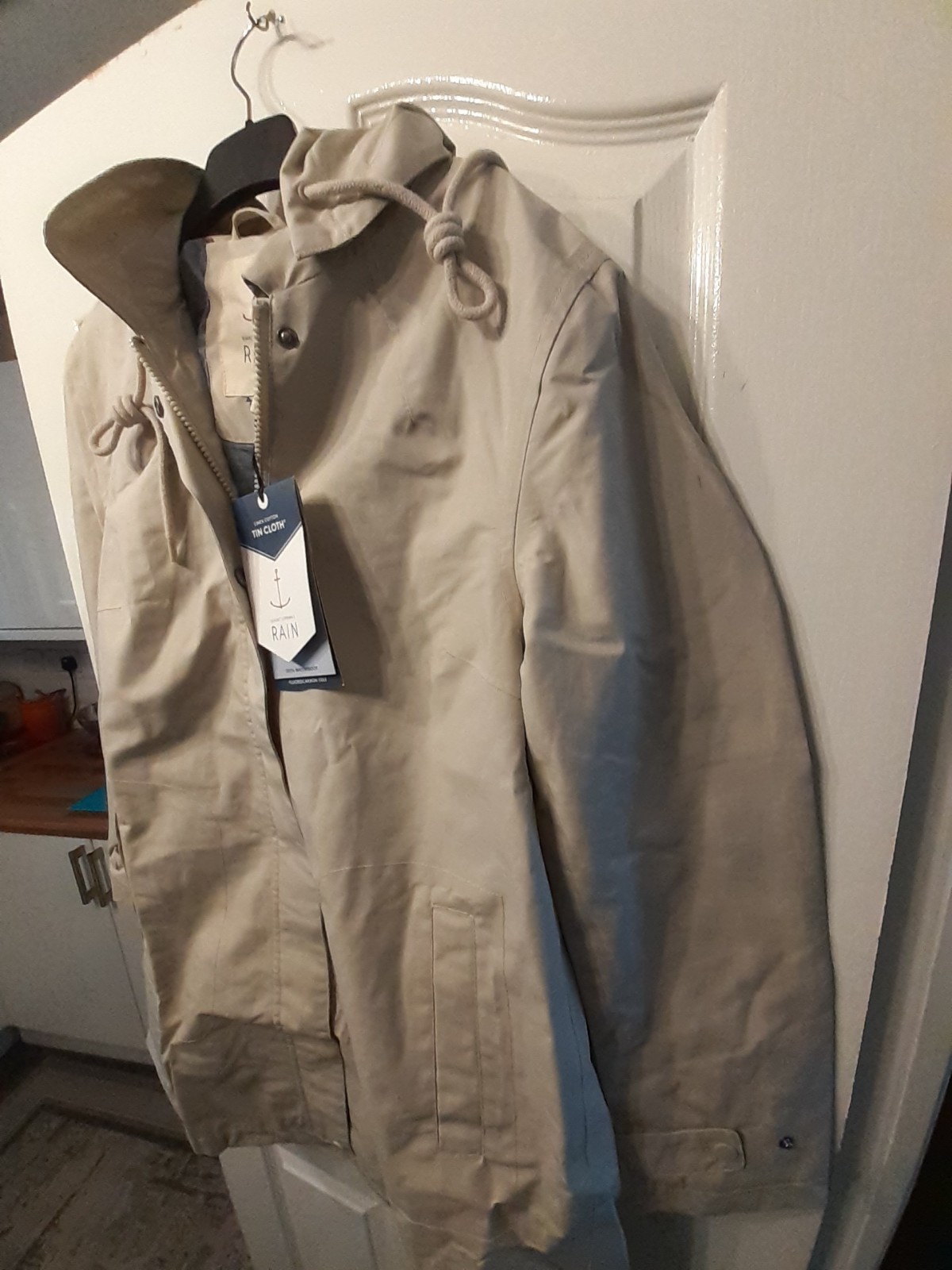 Seasalt Cloudburst Waterproof Mac Driftwood UK Size 10 BNWT
