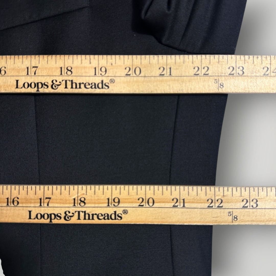 MICHAEL KORS Mens Two Piece Suit – 44R Blazer Jacket/38WX30 Pants Black Wool