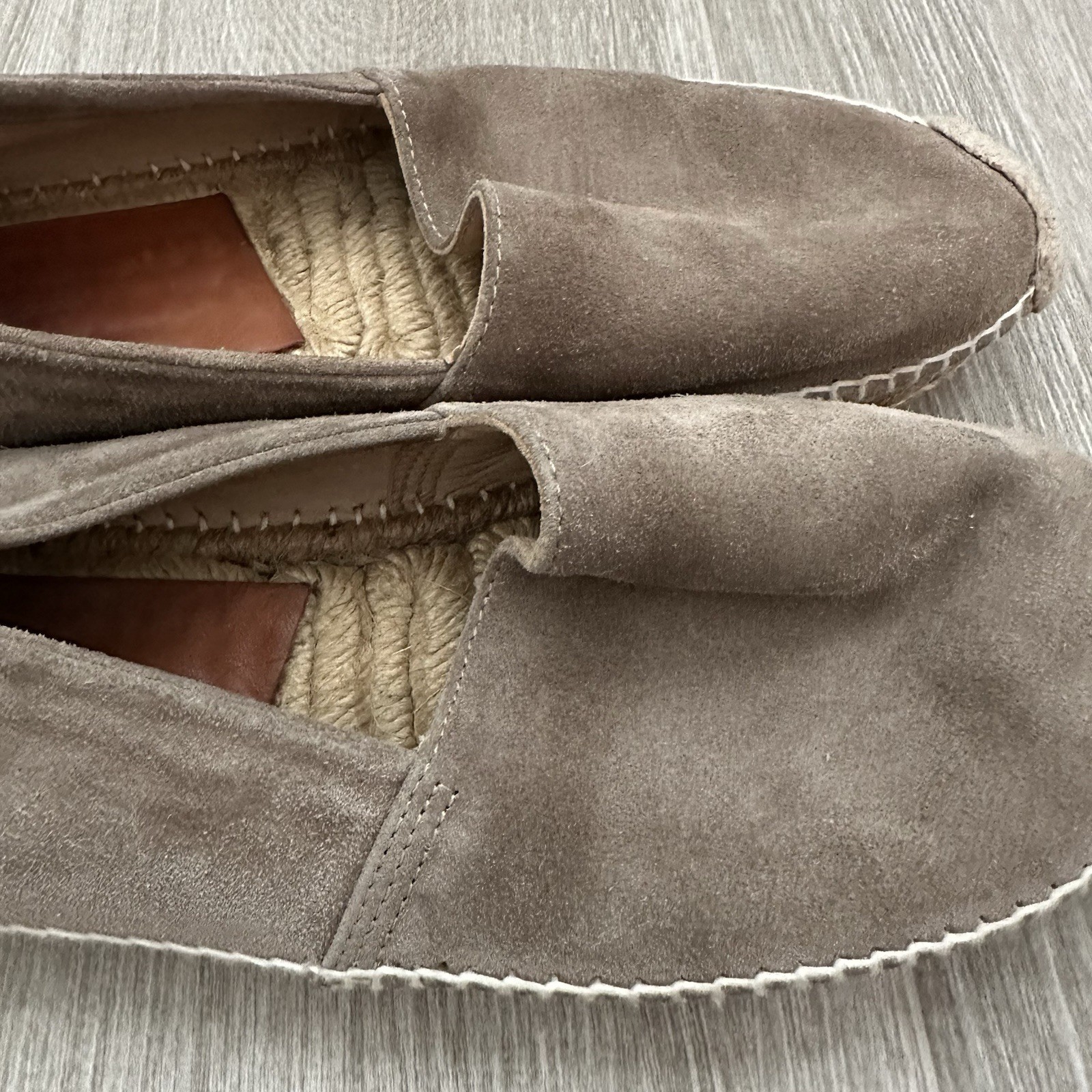 Rag & Bone Stucco Suede Leather Adria Espadrilles Shoes Womens US 8.5 EUR 39 M