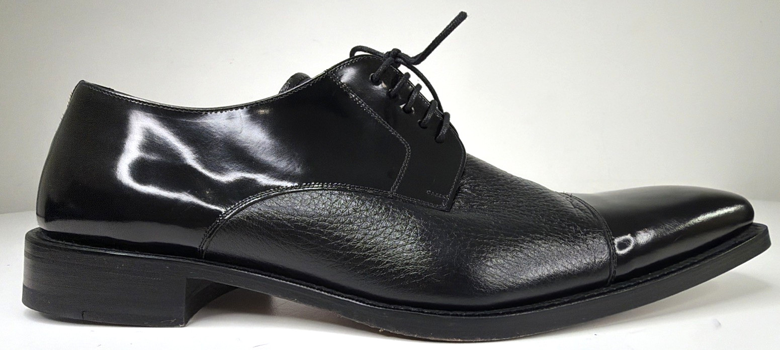 Mezlan Soka Lace-Up Oxford Black Leather Dress Shoes Cap Toe Men’s US M 13