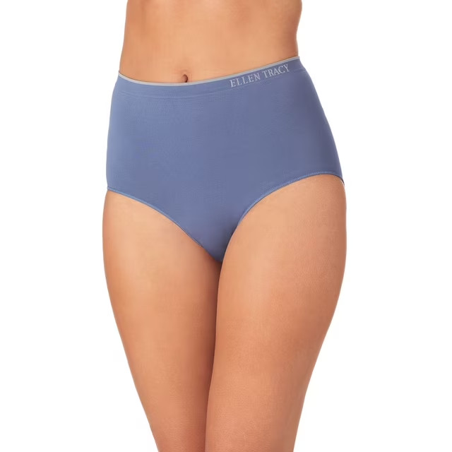 Ellen Tracy Women’s 5-Pack Seamless Brief Size Medium Fuchsia