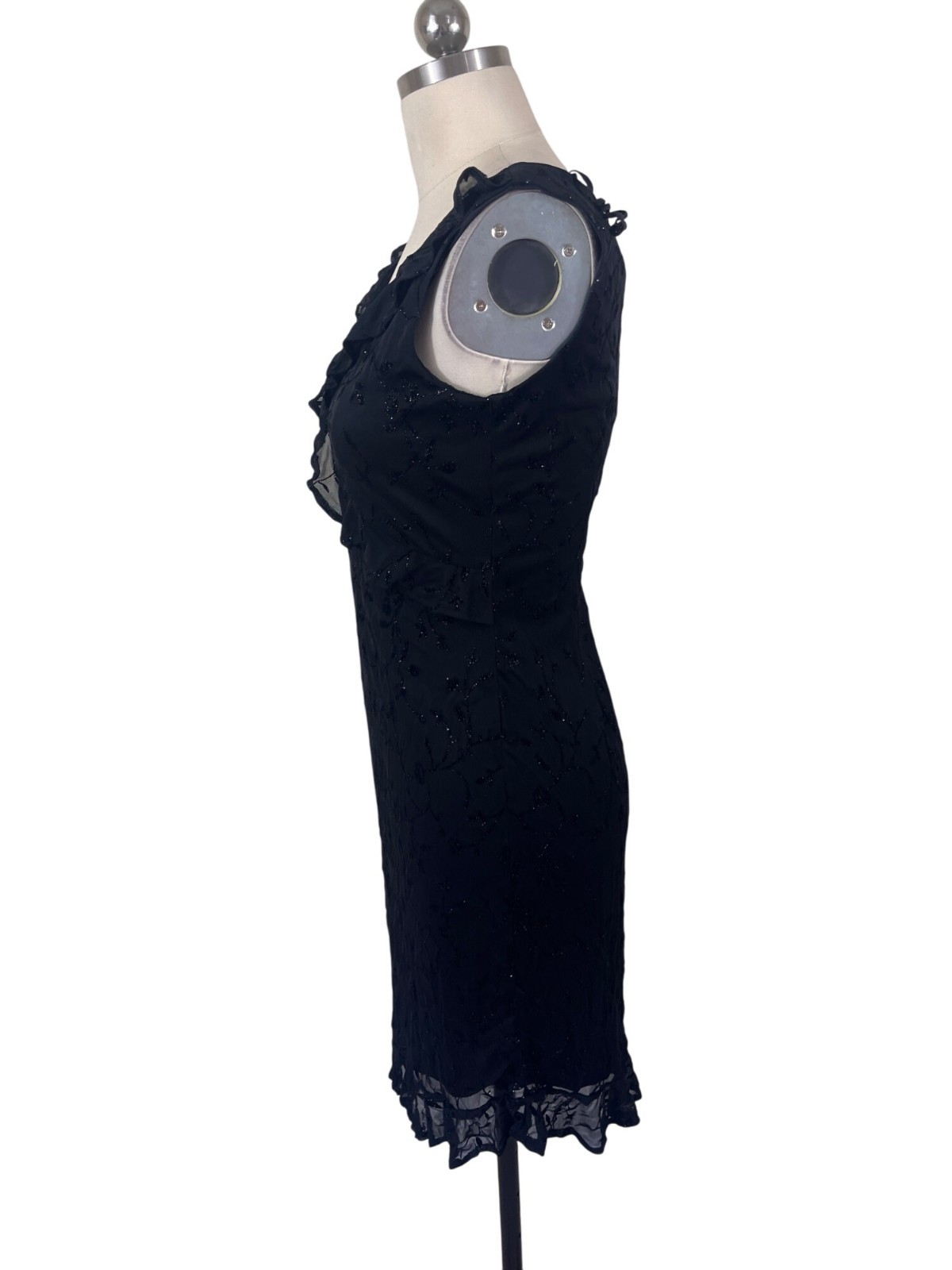 Breakin Loose Y2K Black Evening Cocktail Dress Womens 9/10 Whimisgoth