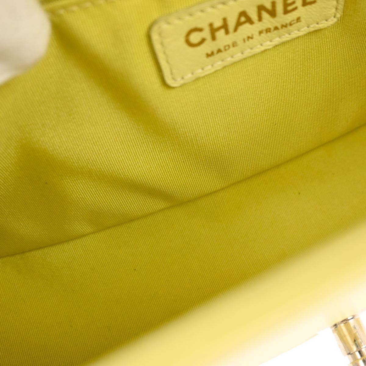 Boy Chanel Yellow Lambskin Medium Chain Shoulder Bag 135576